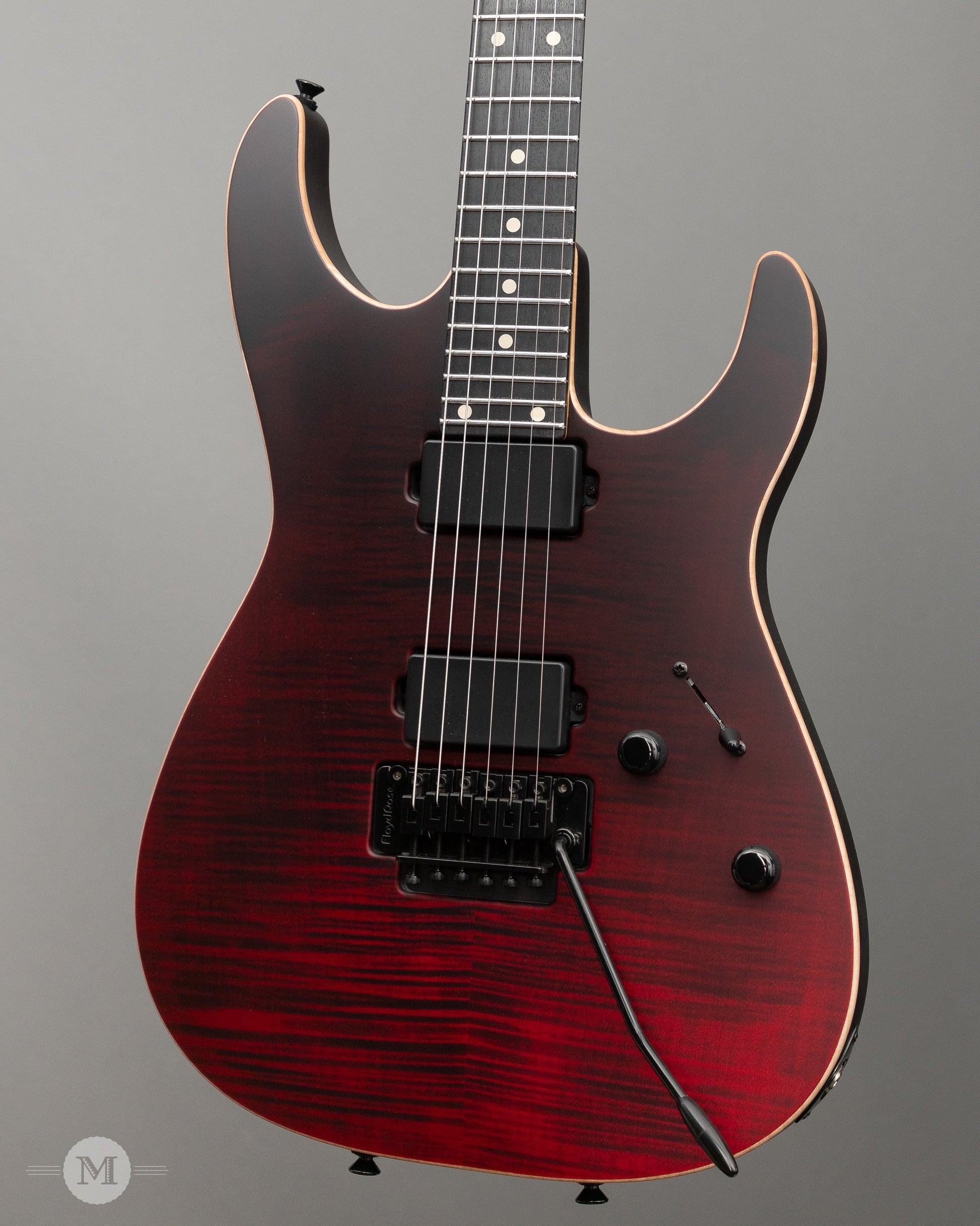 Tom Anderson Electric Guitars - Angel - Satin Cajun Red Reverse Surf with Binding