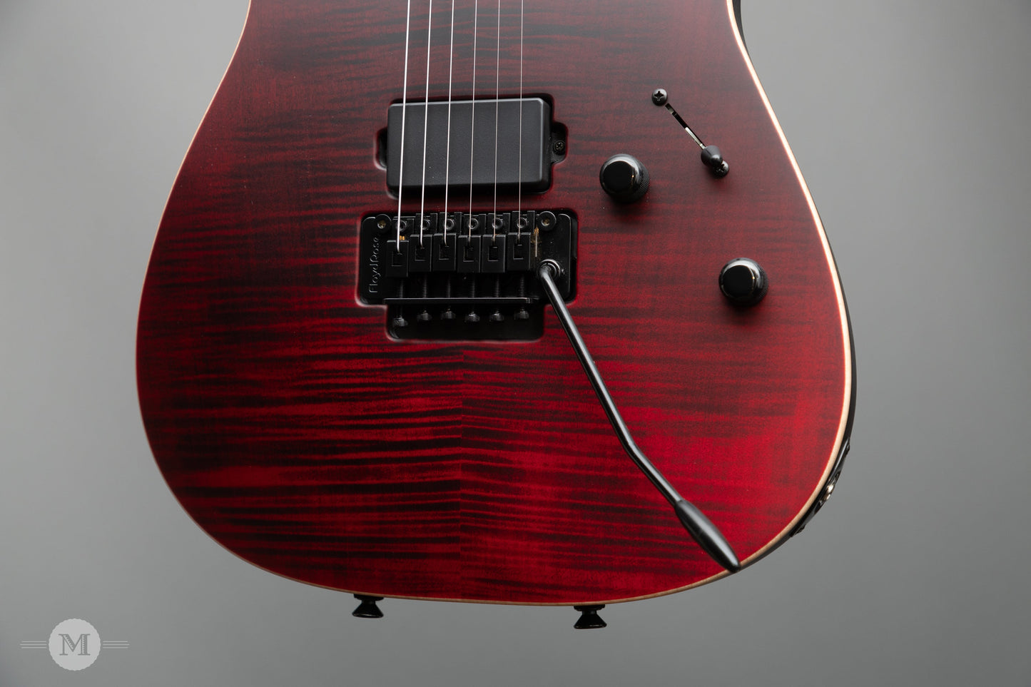 Tom Anderson Electric Guitars - Angel - Satin Cajun Red Reverse Surf with Binding