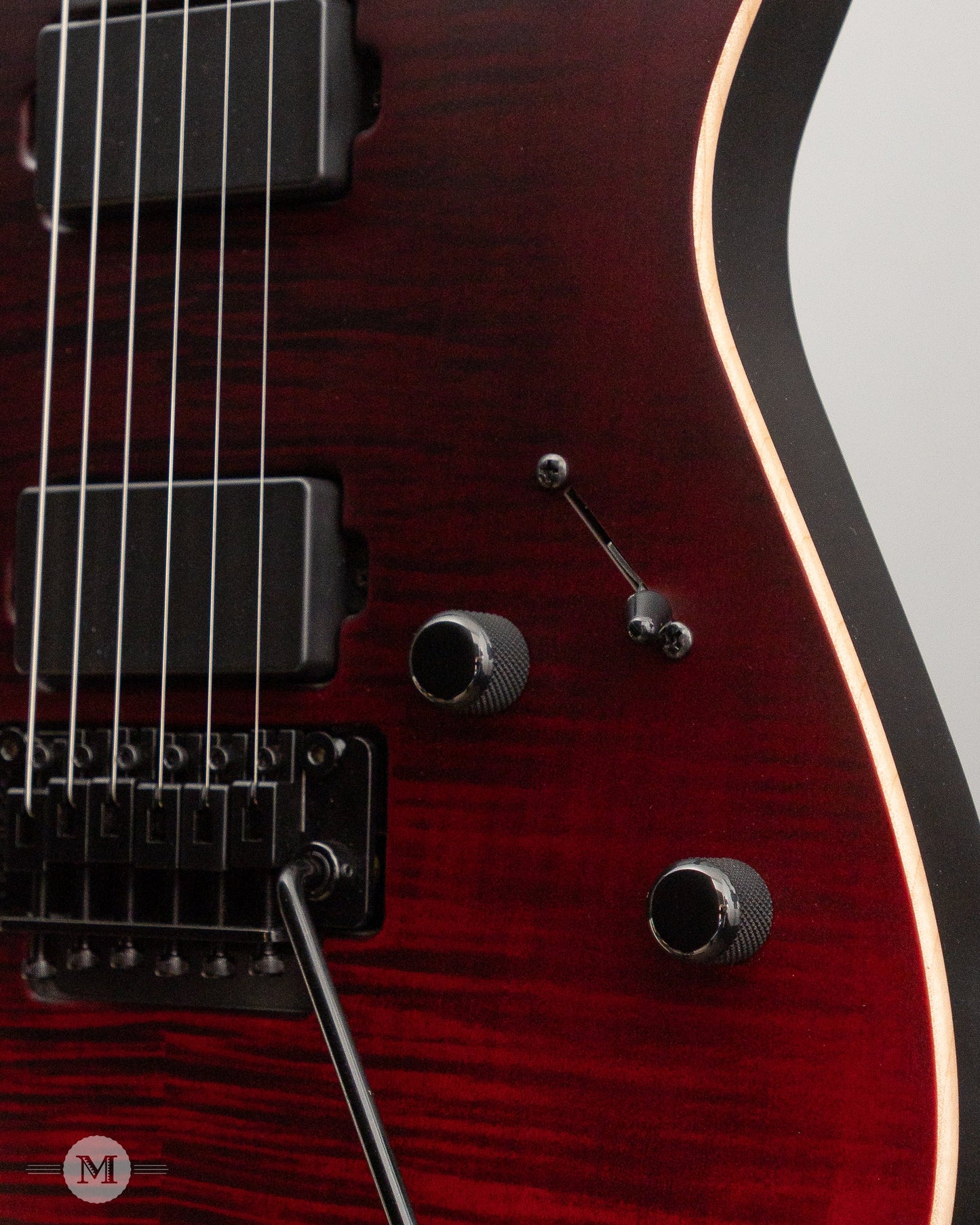 Tom Anderson Electric Guitars - Angel - Satin Cajun Red Reverse Surf with Binding