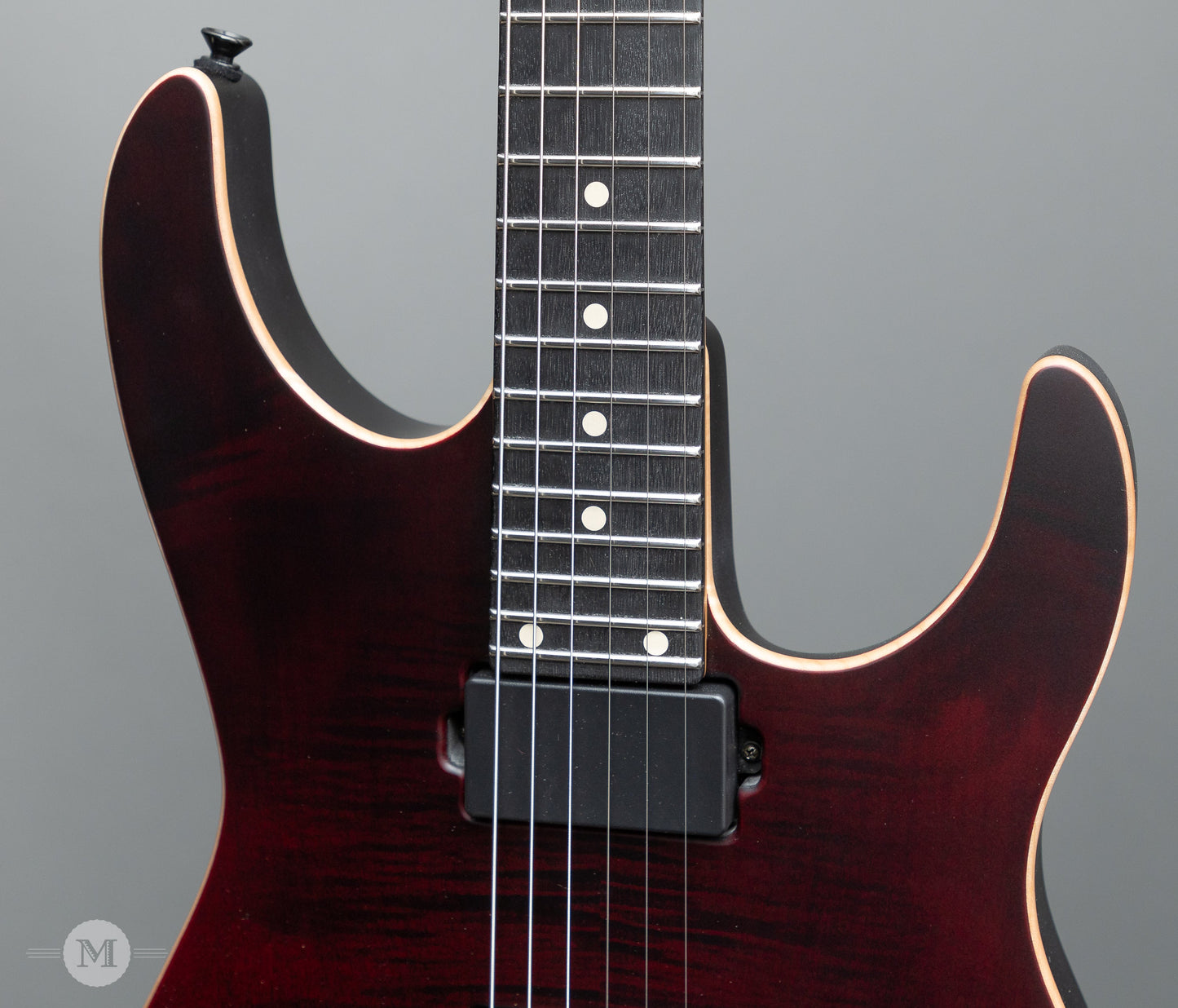 Tom Anderson Electric Guitars - Angel - Satin Cajun Red Reverse Surf with Binding