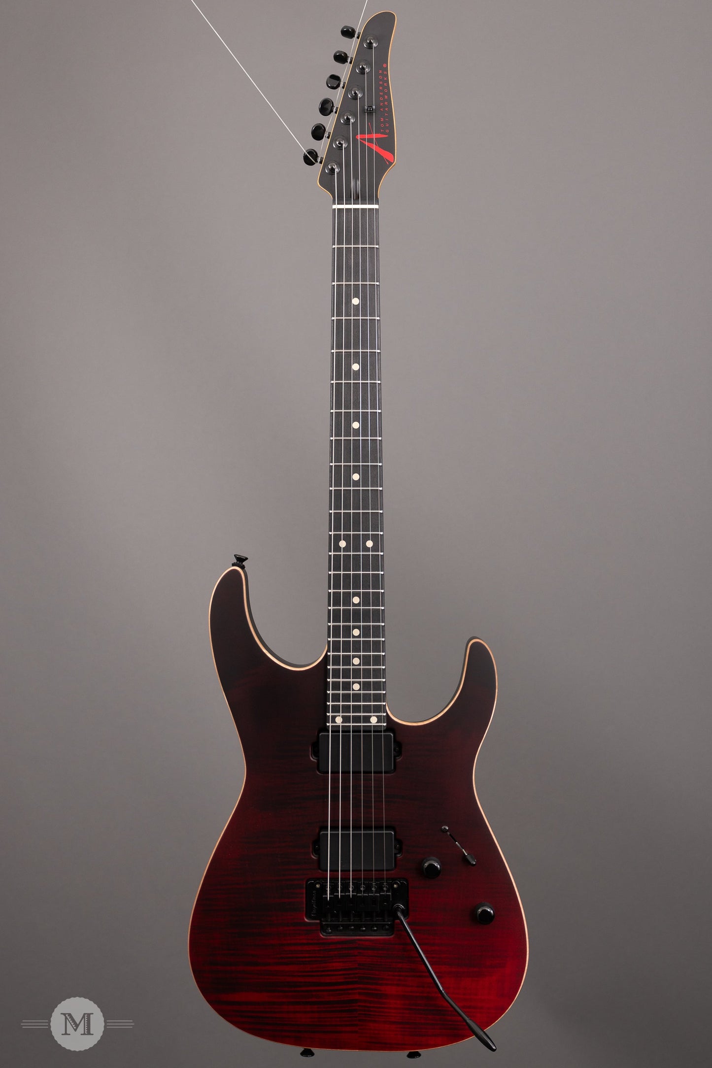 Tom Anderson Electric Guitars - Angel - Satin Cajun Red Reverse Surf with Binding