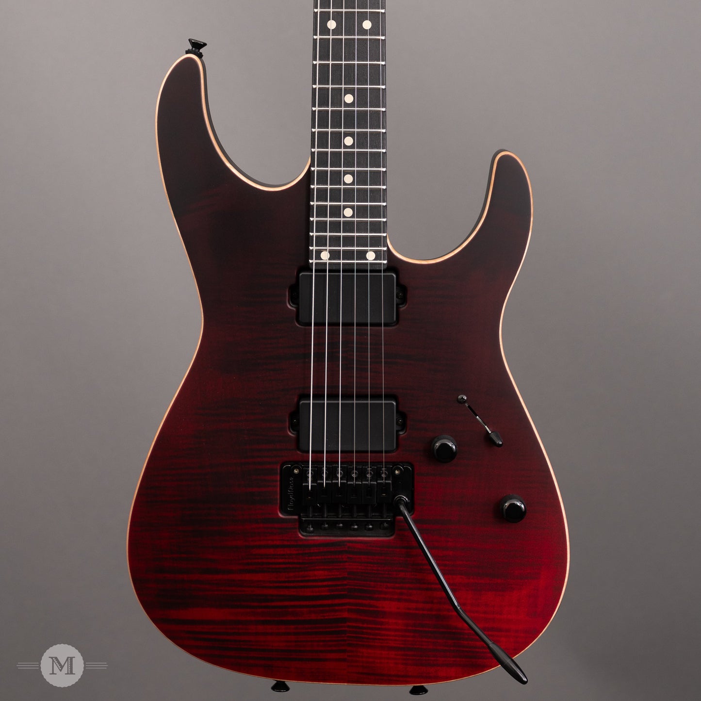 Tom Anderson Electric Guitars - Angel - Satin Cajun Red Reverse Surf with Binding