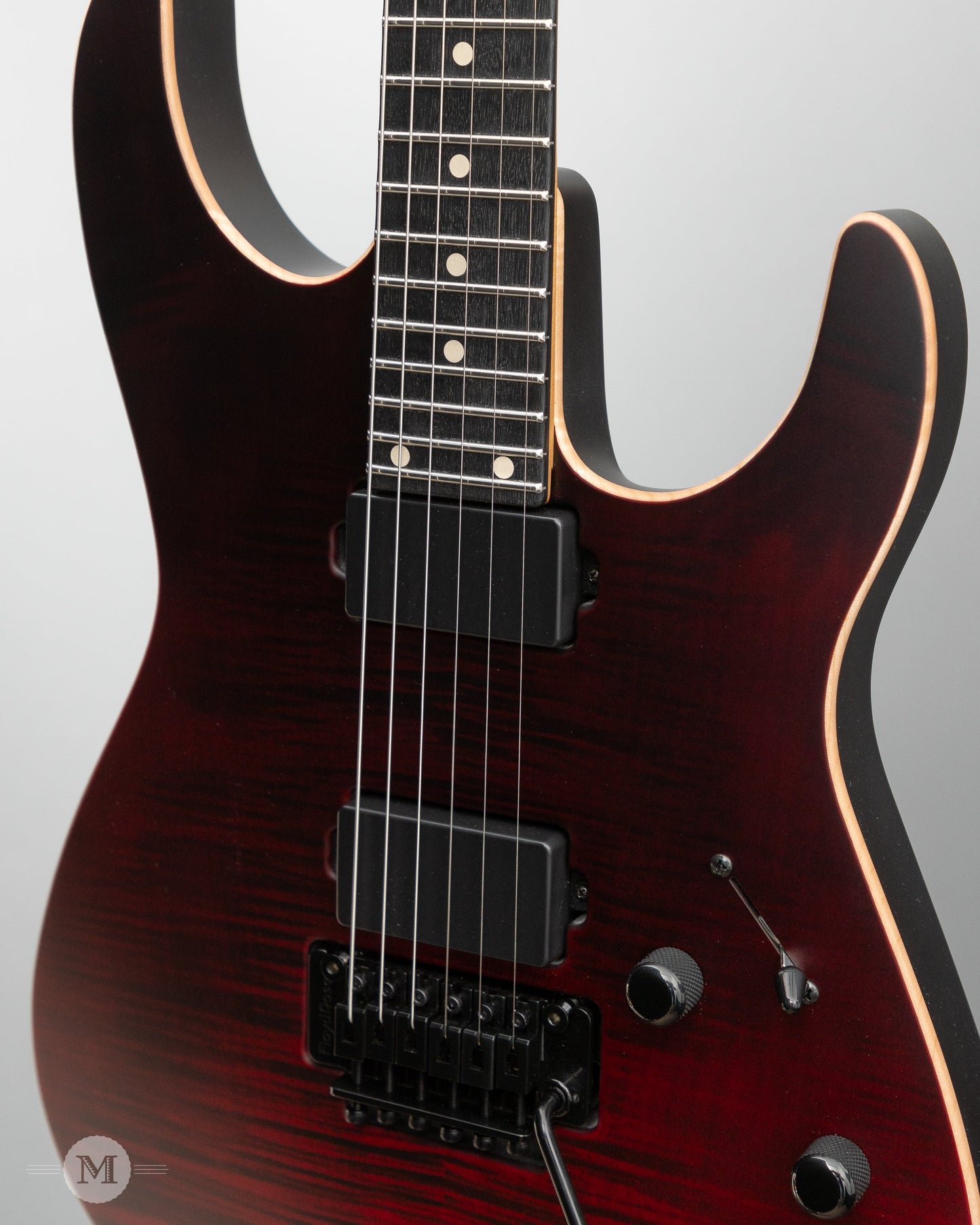Tom Anderson Electric Guitars - Angel - Satin Cajun Red Reverse Surf with Binding