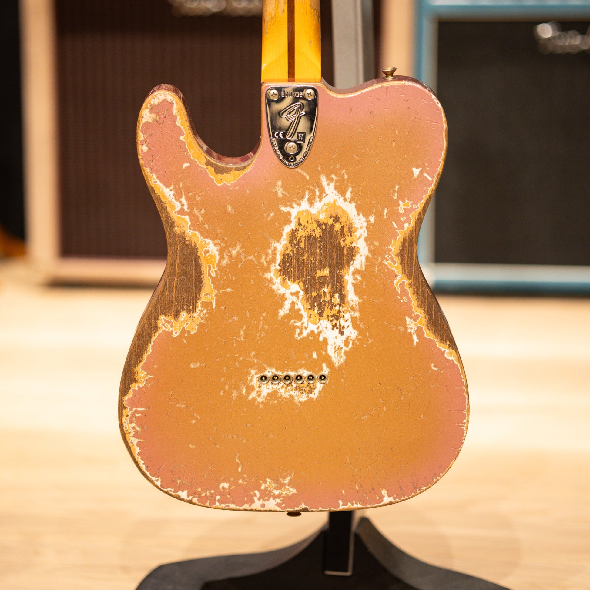 Fender Custom Shop Telecaster Custom Limited Edition Super Heavy Relic - Firemist Gold over Aged Burgundy Mist Metallic
