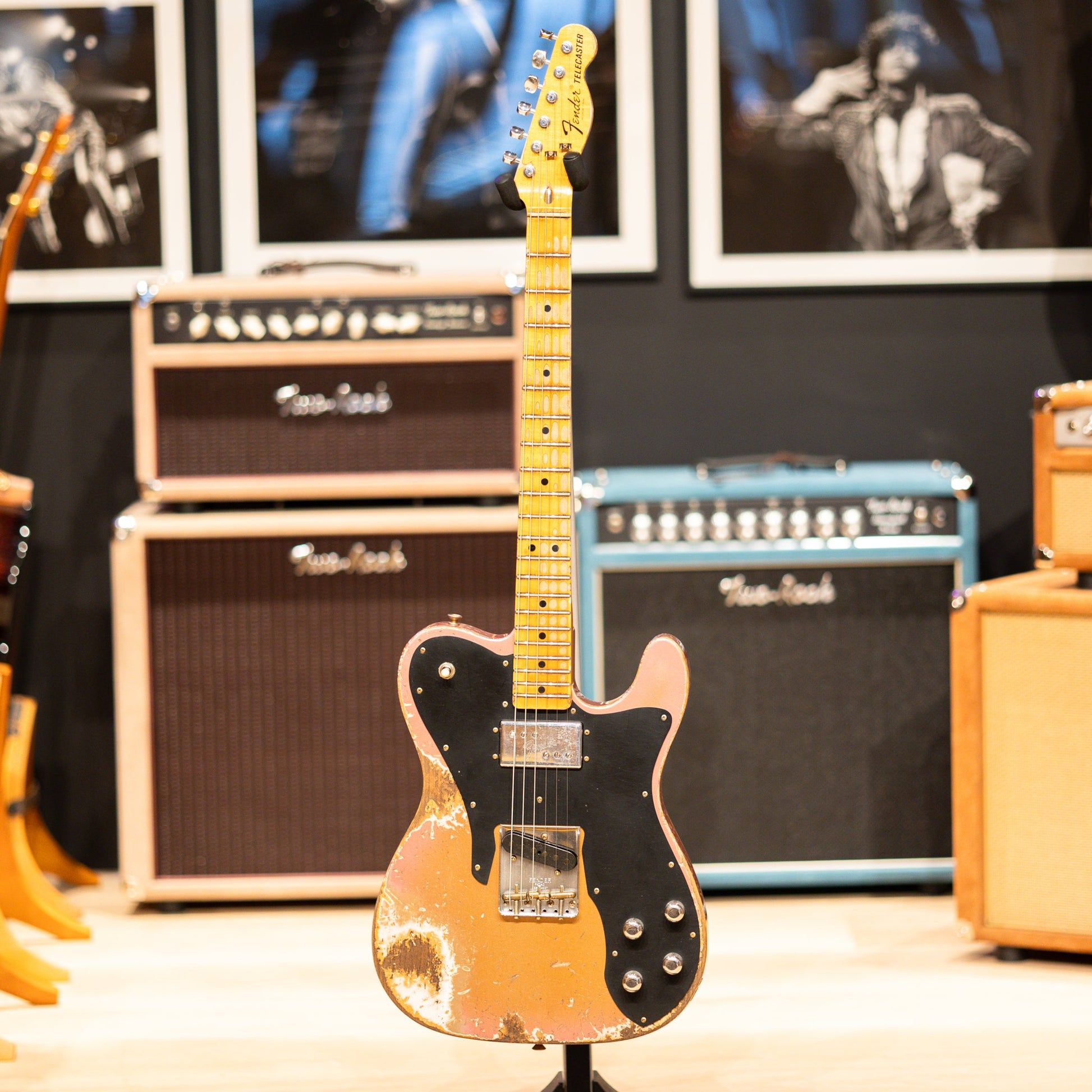 Fender Custom Shop Telecaster Custom Limited Edition Super Heavy Relic - Firemist Gold over Aged Burgundy Mist Metallic