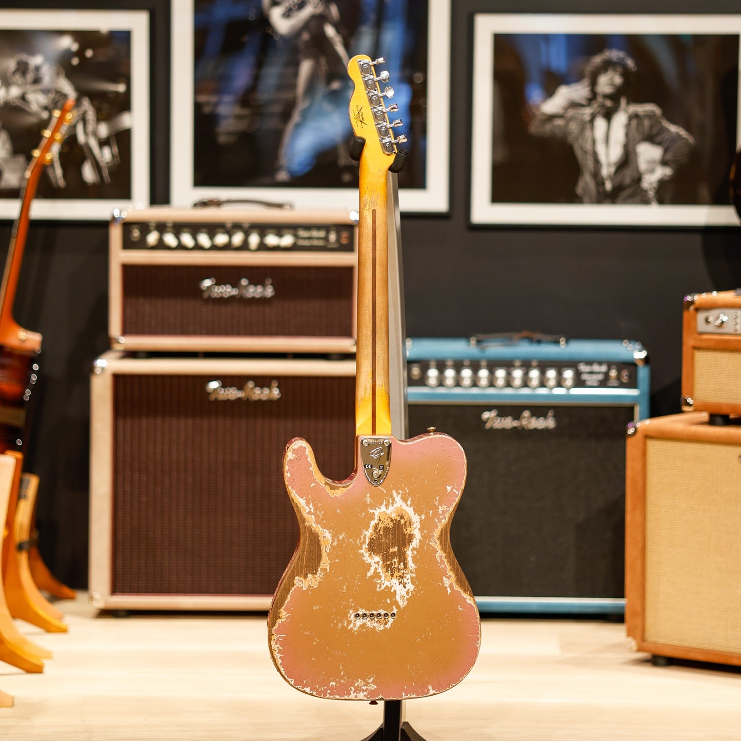 Fender Custom Shop Telecaster Custom Limited Edition Super Heavy Relic - Firemist Gold over Aged Burgundy Mist Metallic