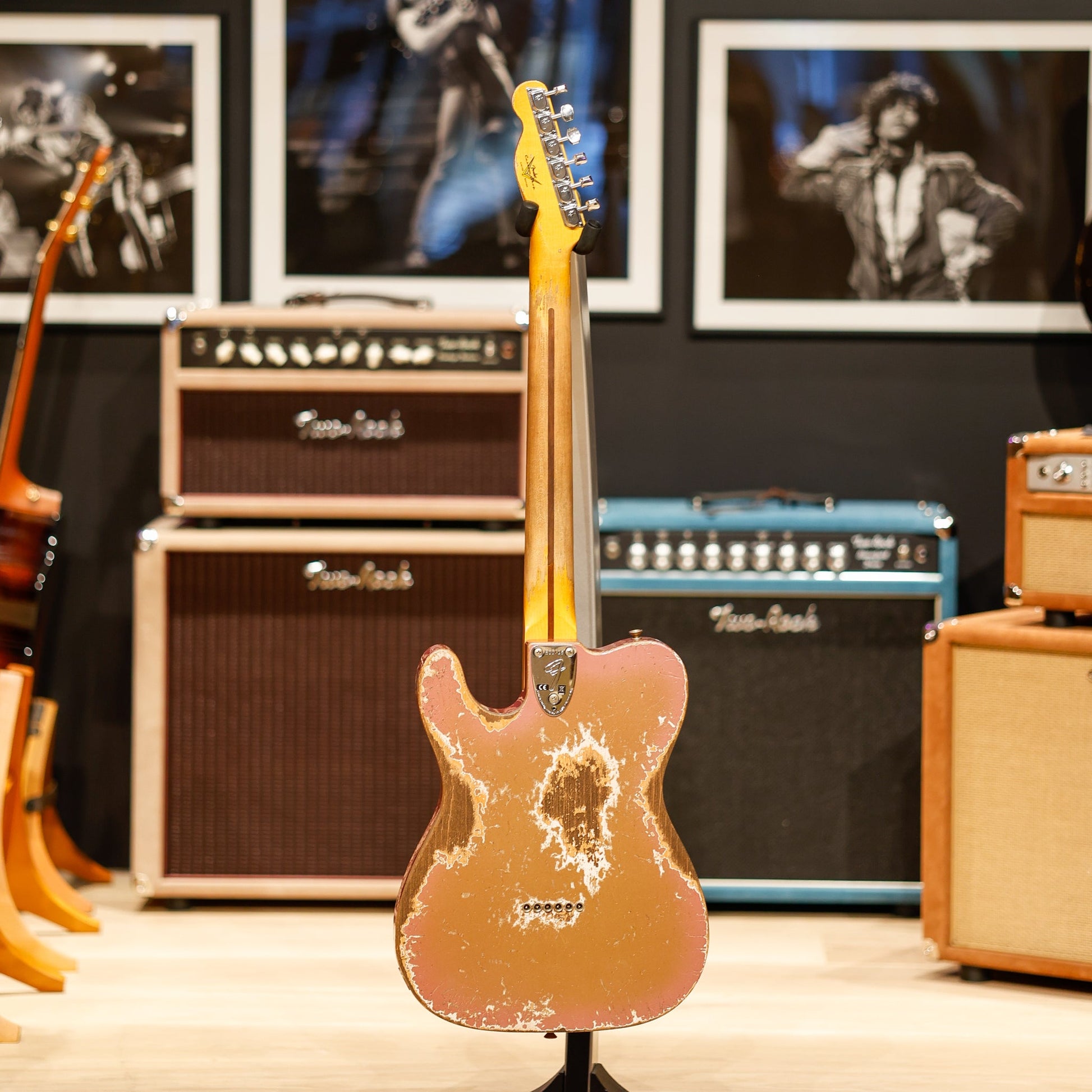 Fender Custom Shop Telecaster Custom Limited Edition Super Heavy Relic - Firemist Gold over Aged Burgundy Mist Metallic