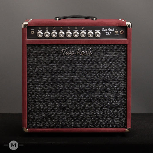 Two-Rock Amplifiers - TS1 50 Watt 1x12 Combo - Black Chassis - Burgundy Suede - Sparkle Matrix Grill