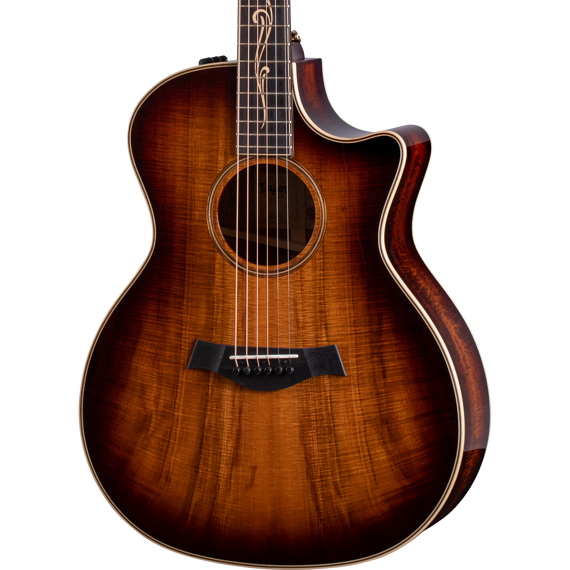 Taylor K24ce All Koa Grand Auditorium Acoustic Electric Guitar, Shaded Edgeburst
