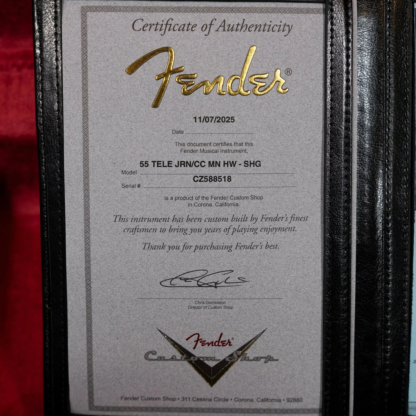 Fender Custom Shop 1955 Telecaster Journeyman Relic - Shoreline Gold