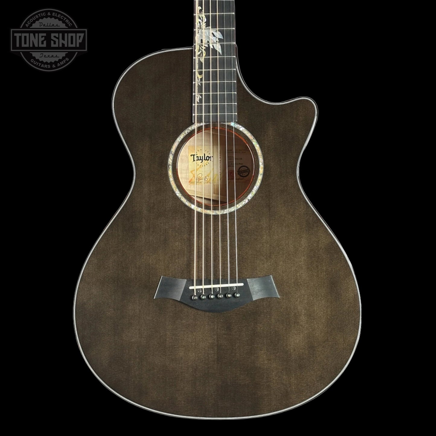 Taylor Custom Grand Concert 12-Fret Transparent Black w/case