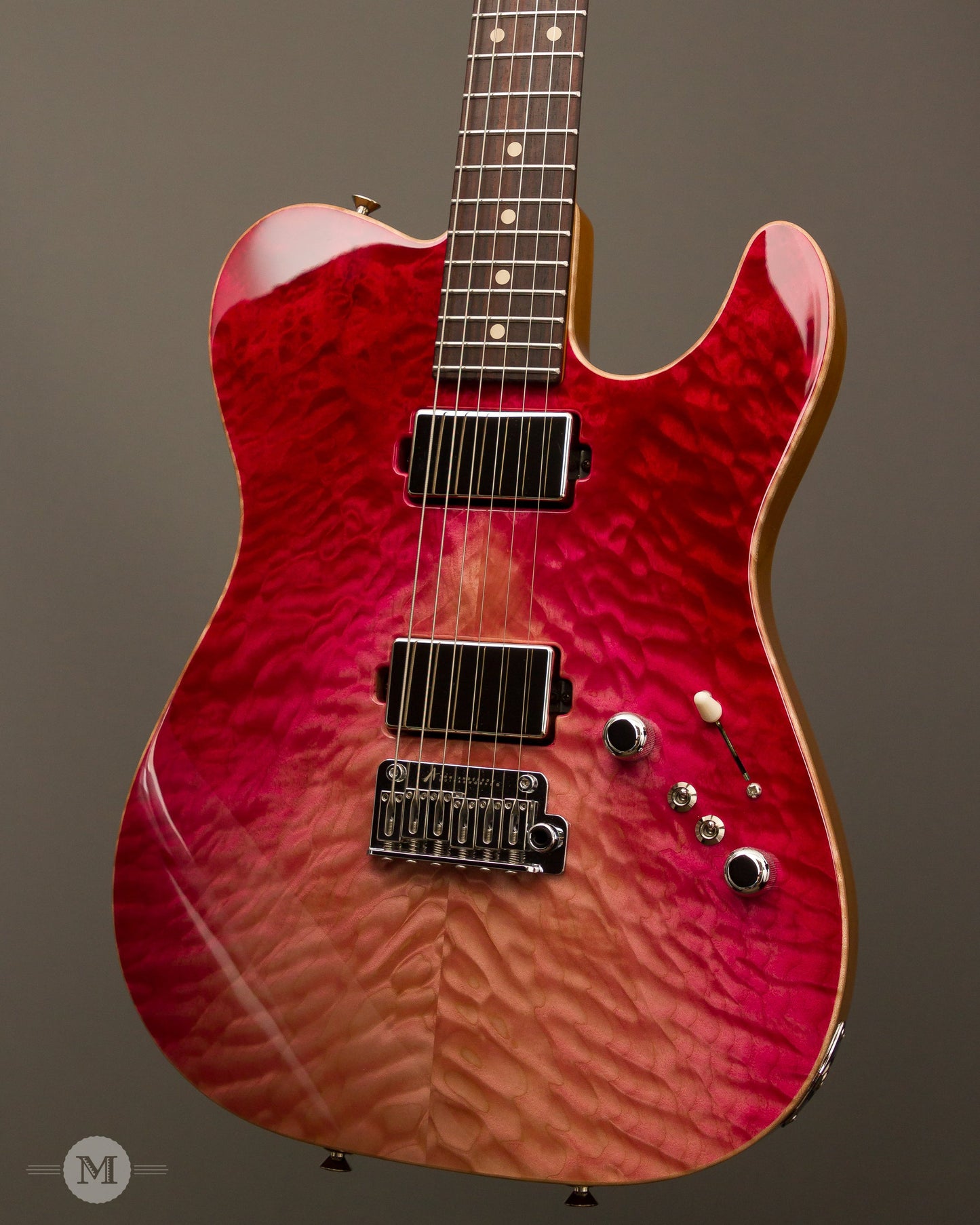 Tom Anderson Guitars - Top T - Shorty Hollow - Strawberry Shortcake - WakeSurf With Binding