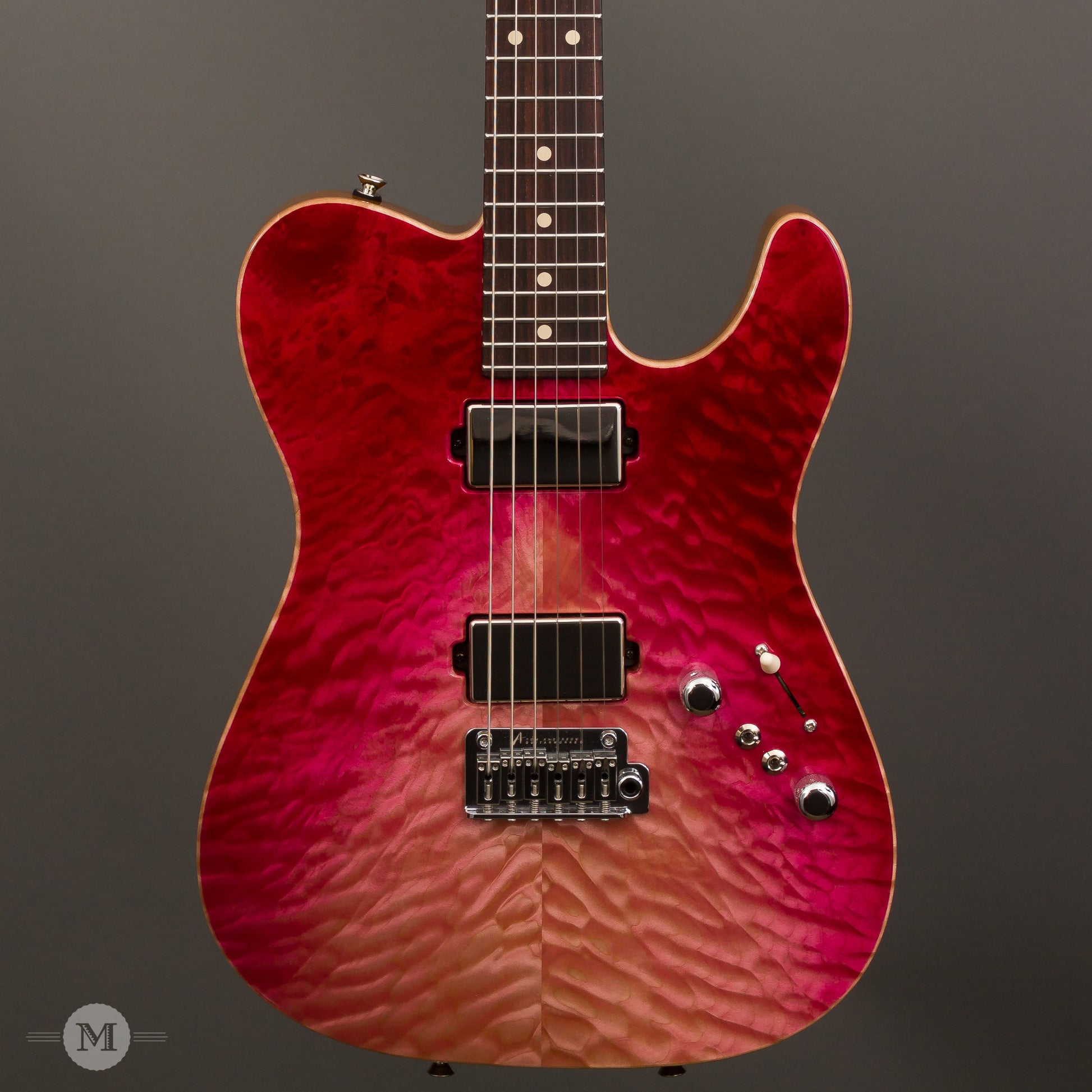 Tom Anderson Guitars - Top T - Shorty Hollow - Strawberry Shortcake - WakeSurf With Binding