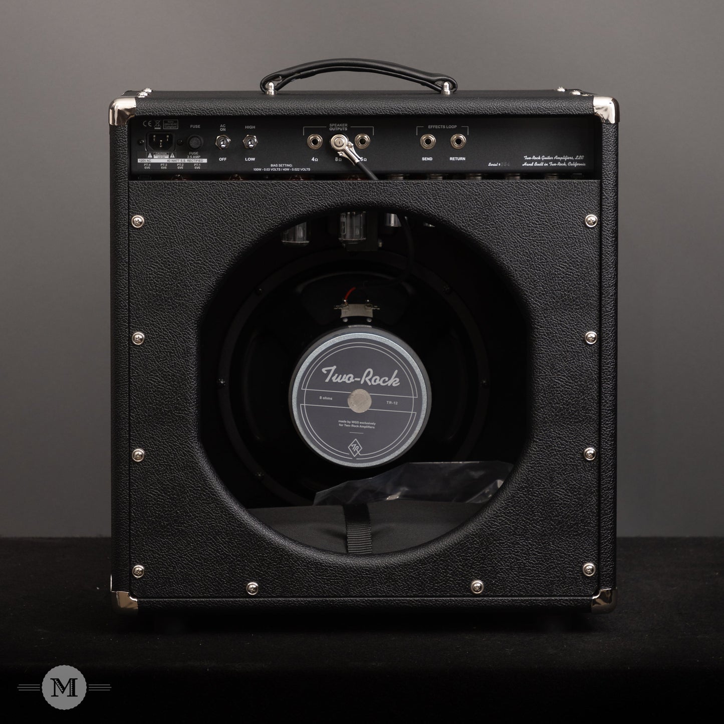 Two-Rock Amplifiers - Traditional Clean 40/20 Watt Combo - Black Chassis - Black Tolex w/Black Sparkle Matrix Cloth
