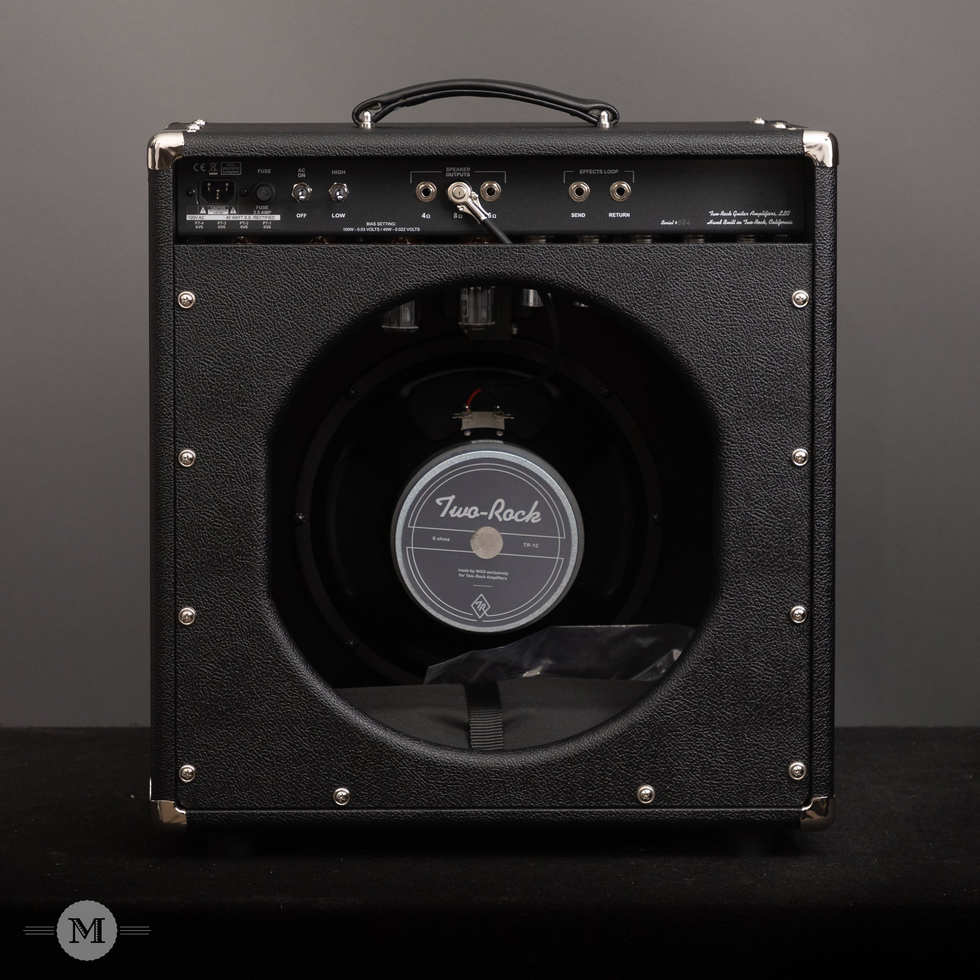 Two-Rock Amplifiers - Traditional Clean 40/20 Watt Combo - Black Chassis - Black Tolex w/Black Sparkle Matrix Cloth