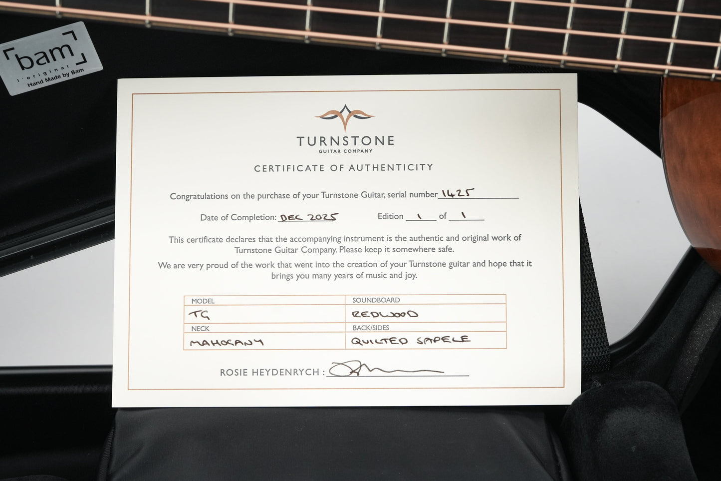 Turnstone TG Custom Quilted Sapele Redwood