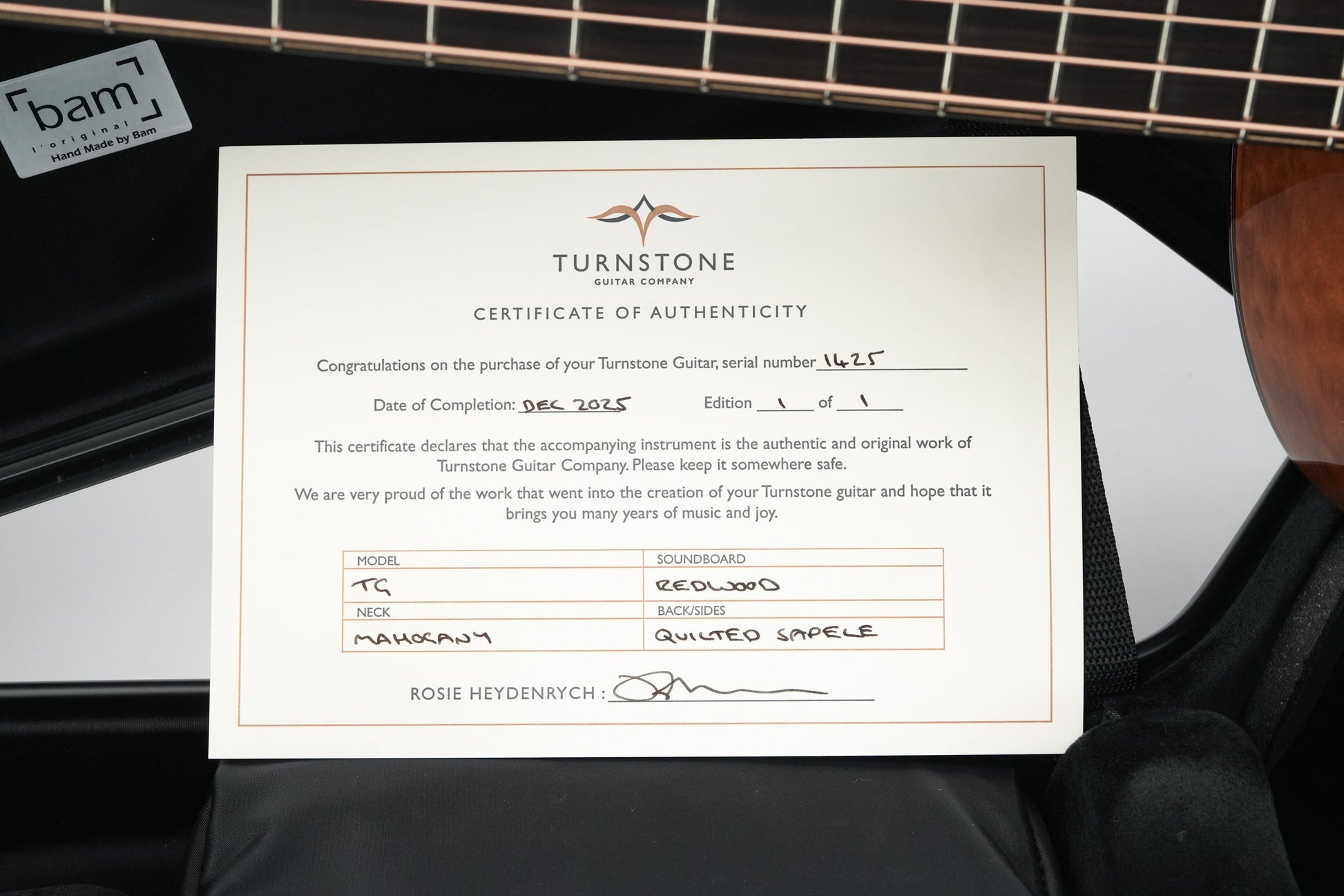 Turnstone TG Custom Quilted Sapele Redwood