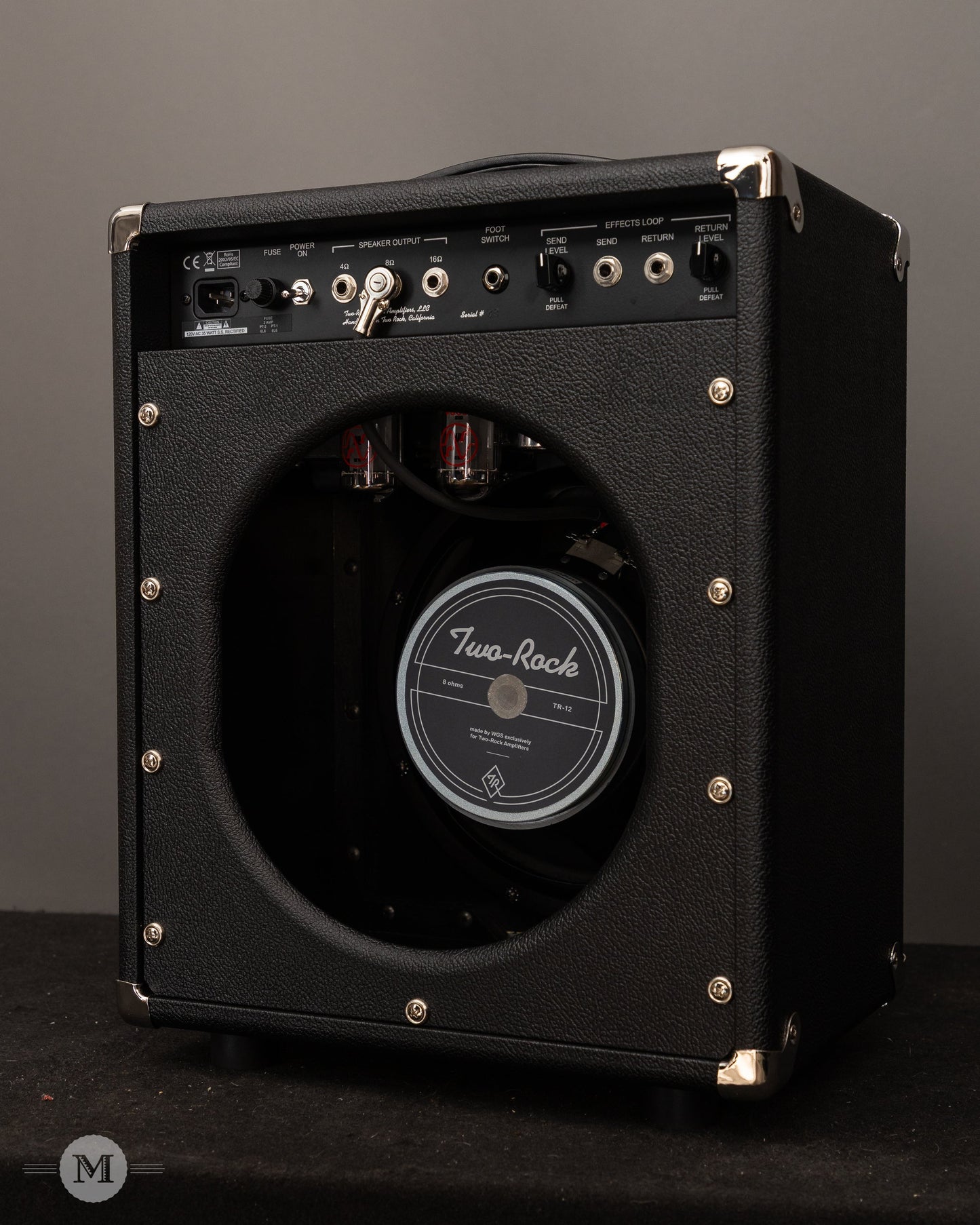 Two-Rock Amplifiers - Studio Overdrive (Black Chassis) 1x12 Combo - Black Bronco w/ Large Check Cloth