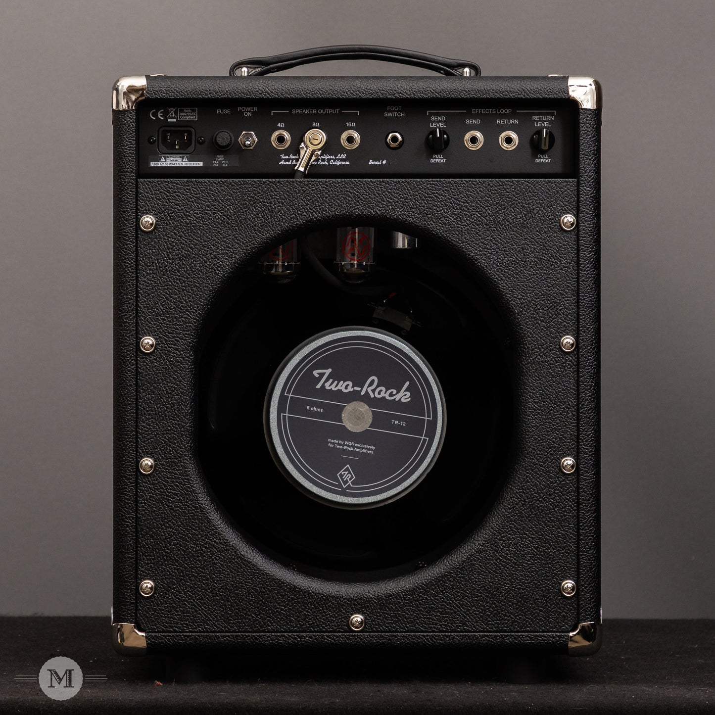 Two-Rock Amplifiers - Studio Overdrive (Black Chassis) 1x12 Combo - Black Bronco w/ Large Check Cloth