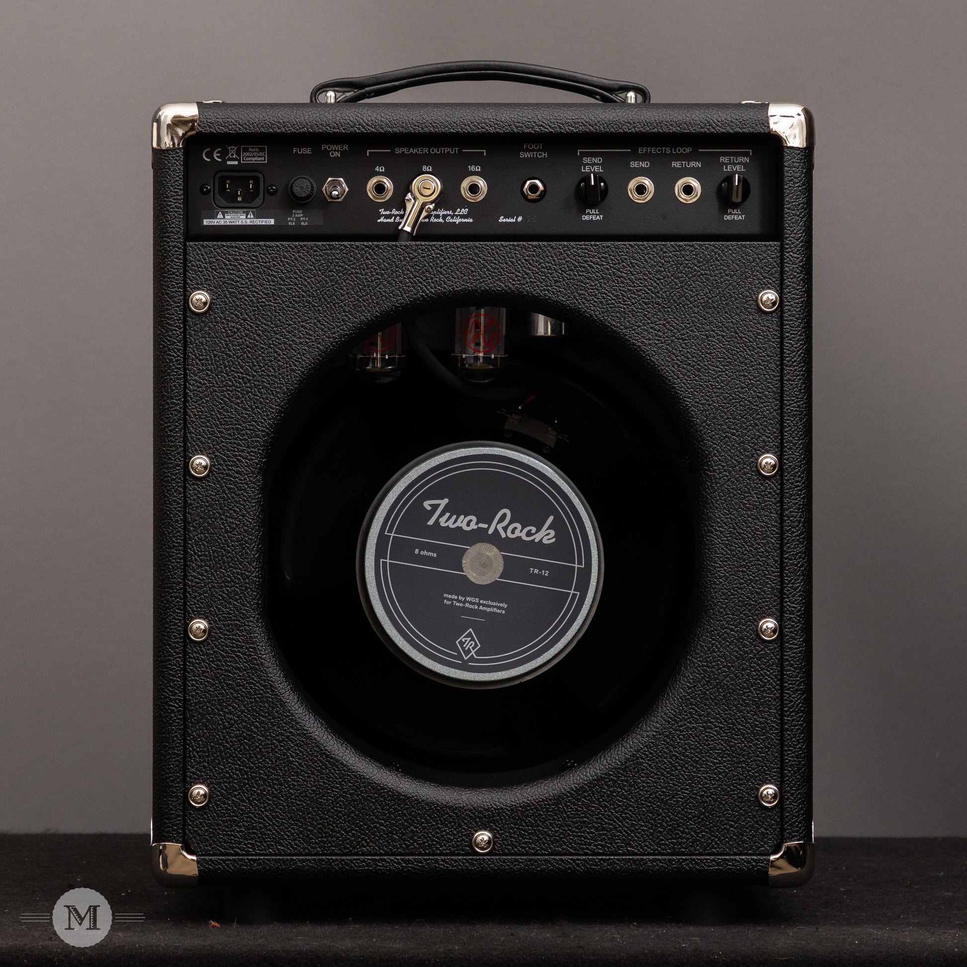 Two-Rock Amplifiers - Studio Overdrive (Black Chassis) 1x12 Combo - Black Bronco w/ Large Check Cloth