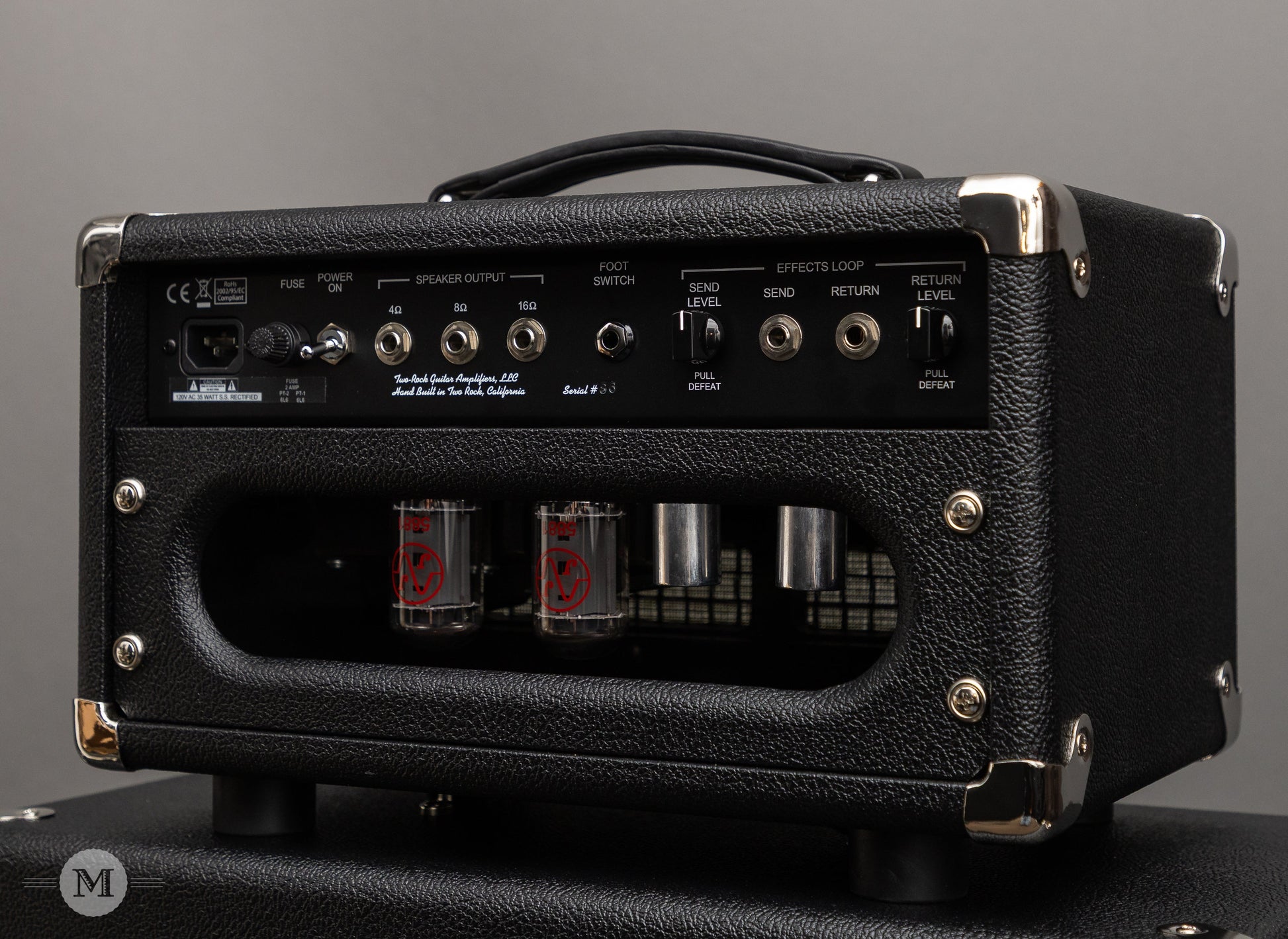 Two-Rock Amplifiers - Studio Overdrive Head (Black Chassis) and 1x12 Cab - Black Bronco w/ Large Check Cloth