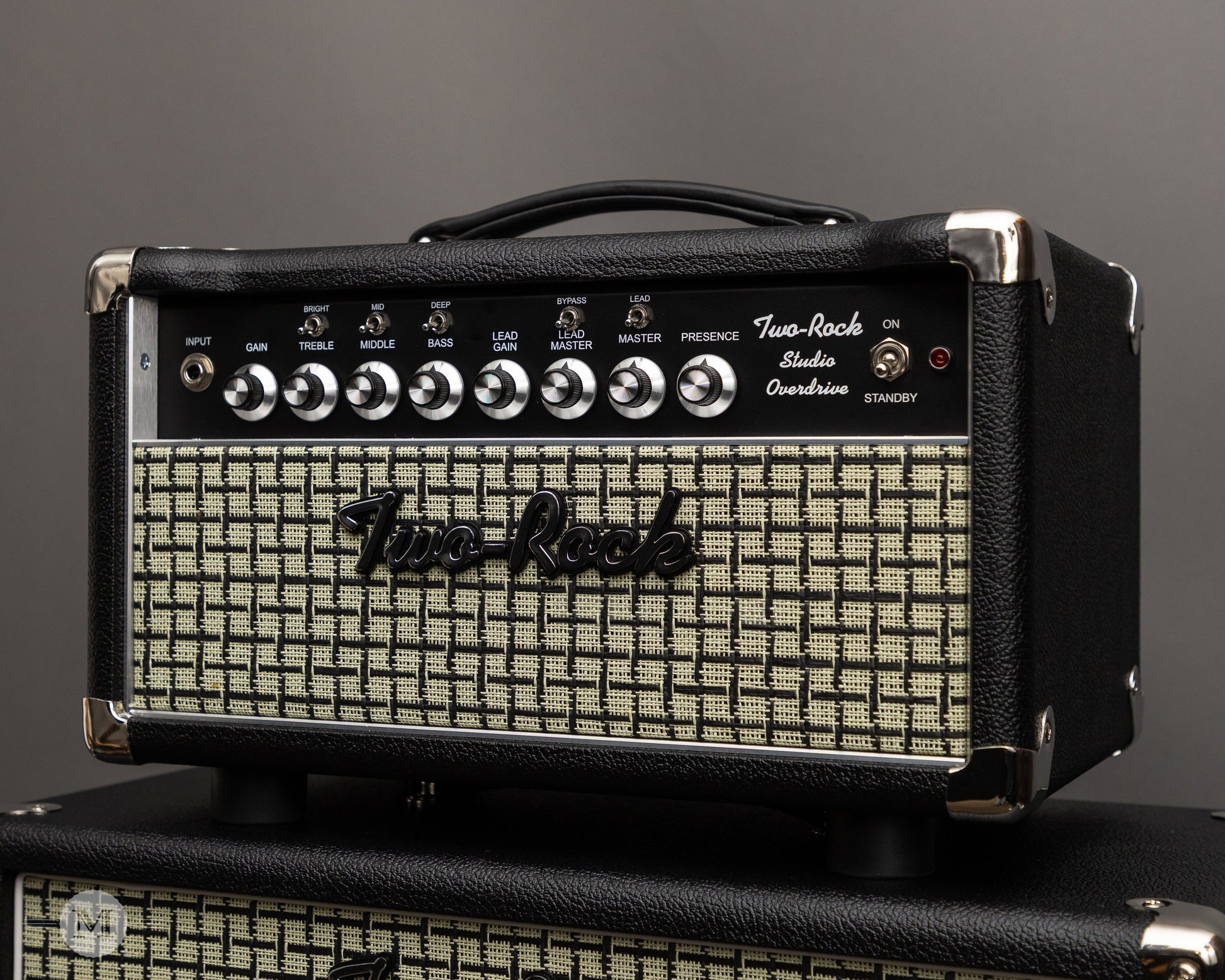 Two-Rock Amplifiers - Studio Overdrive Head (Black Chassis) and 1x12 Cab - Black Bronco w/ Large Check Cloth