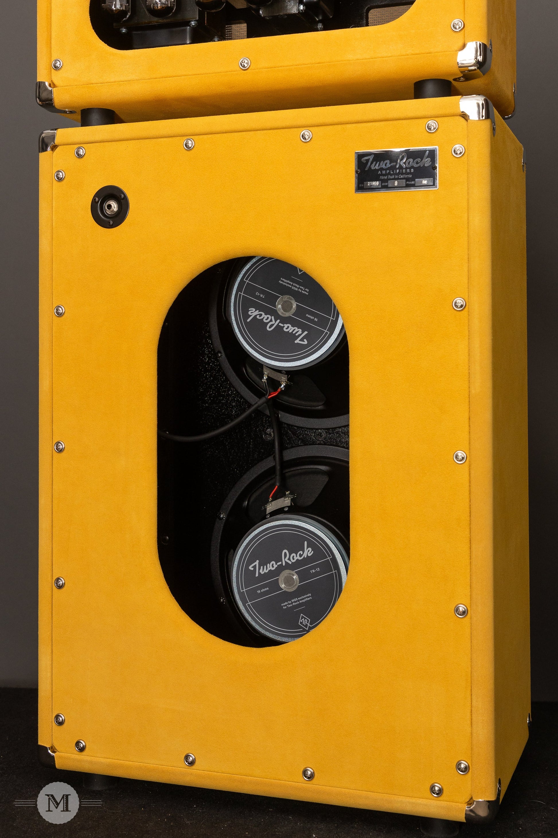 Two-Rock Amplifiers - TS1 100/50 Watt Head w/ Matching 2x12 Cab- Silver Anodize - Gold Suede - Cane Cloth