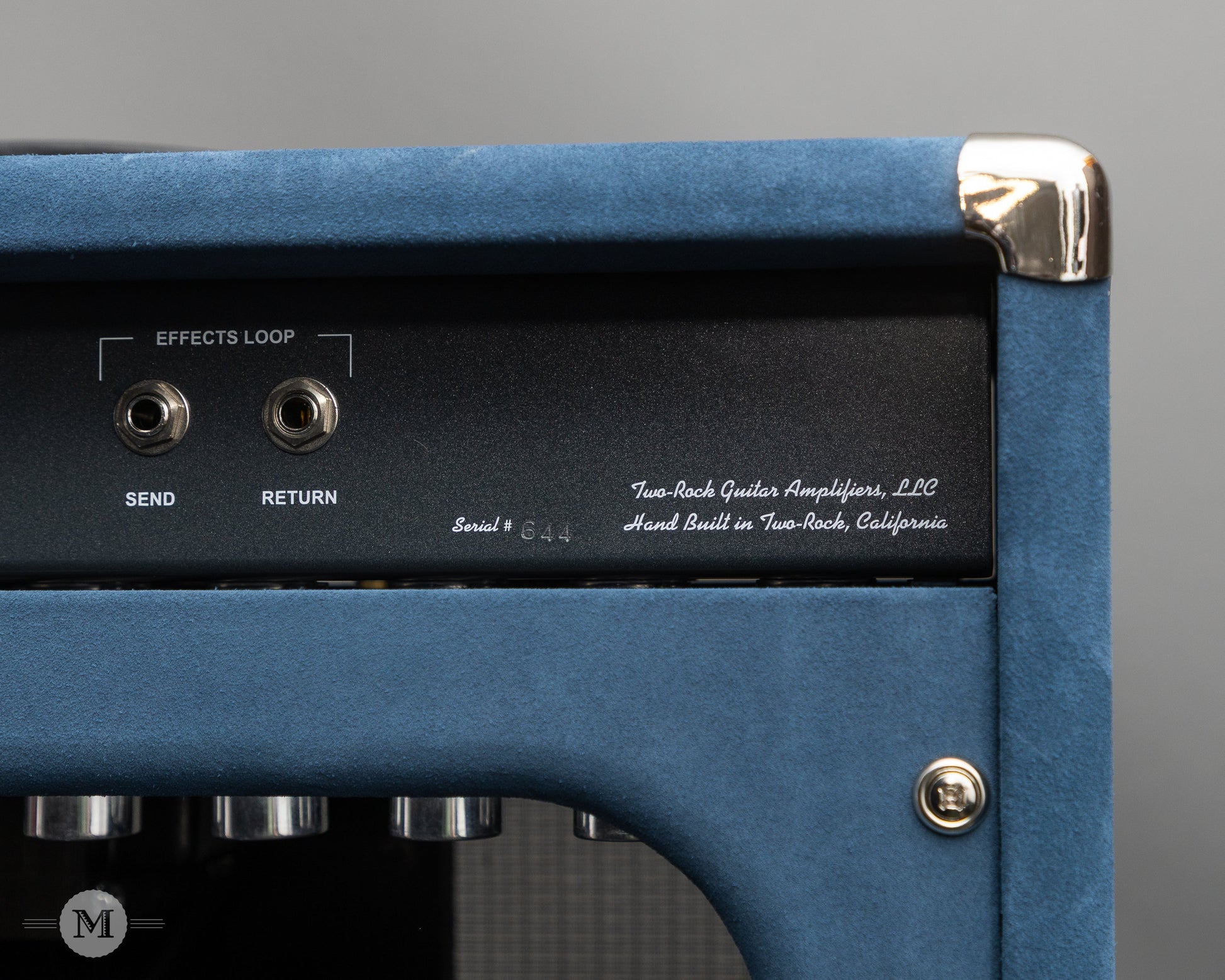 Two-Rock Amplifiers - Traditional Clean 40w Head w/ Matching 3x10 Cab - Black Chassis - Denim Suede w/ Vintage Silver Cloth