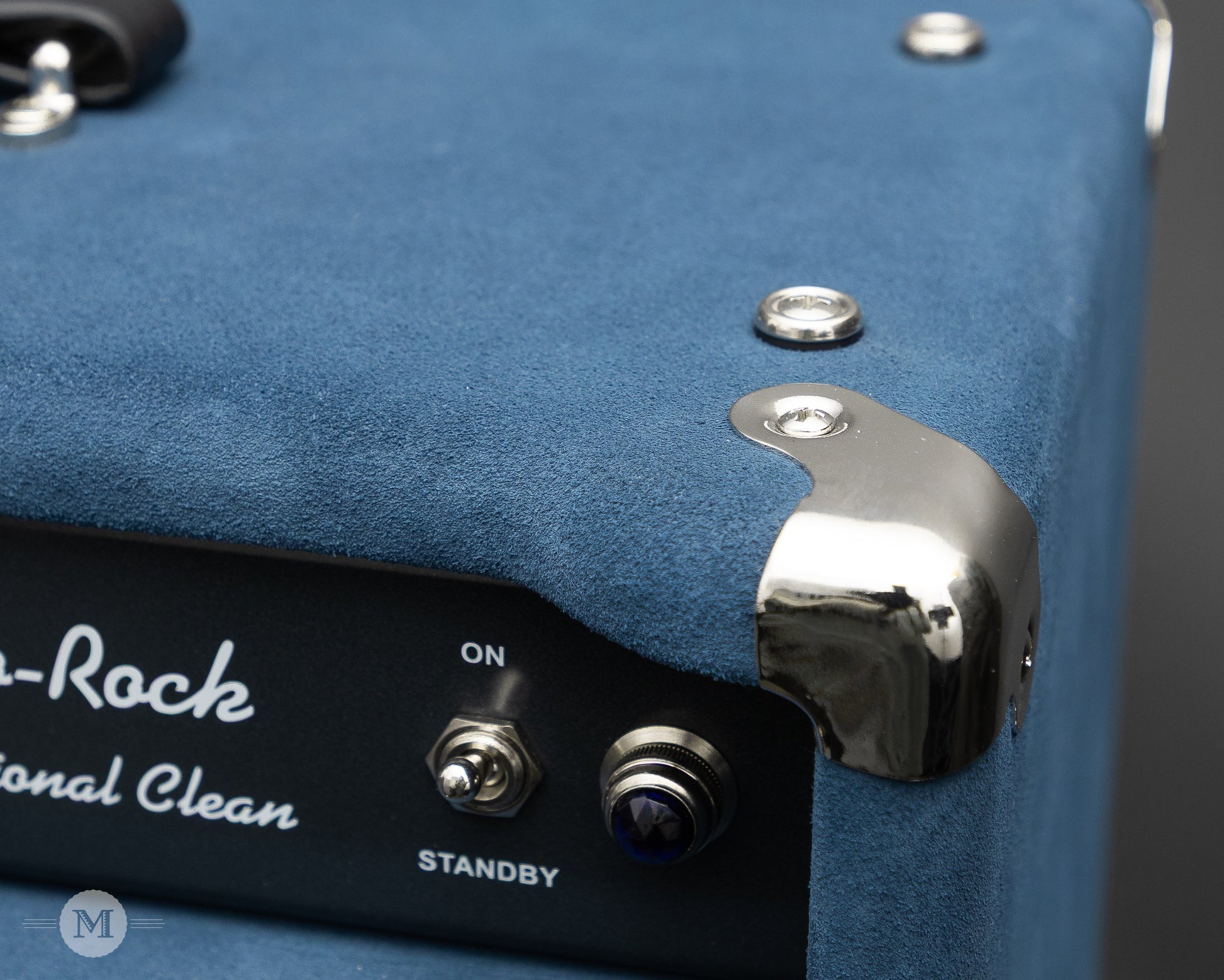 Two-Rock Amplifiers - Traditional Clean 40w Head w/ Matching 3x10 Cab - Black Chassis - Denim Suede w/ Vintage Silver Cloth