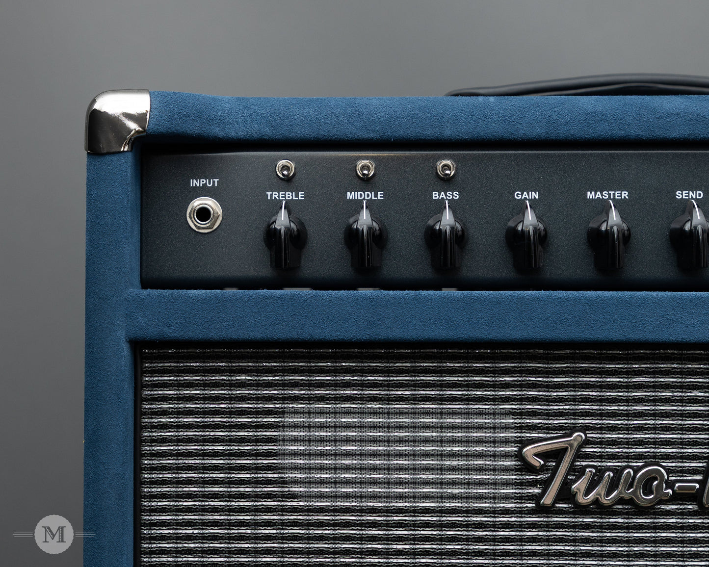 Two-Rock Amplifiers - Traditional Clean 40w Head w/ Matching 3x10 Cab - Black Chassis - Denim Suede w/ Vintage Silver Cloth