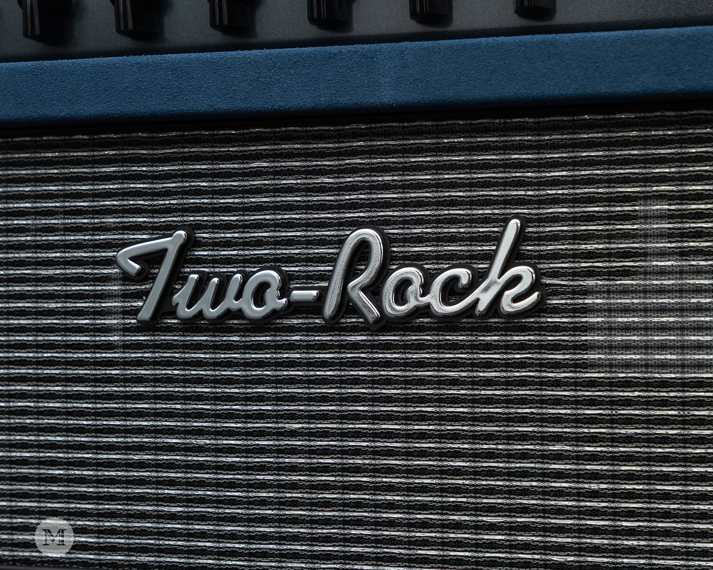 Two-Rock Amplifiers - Traditional Clean 40w Head w/ Matching 3x10 Cab - Black Chassis - Denim Suede w/ Vintage Silver Cloth
