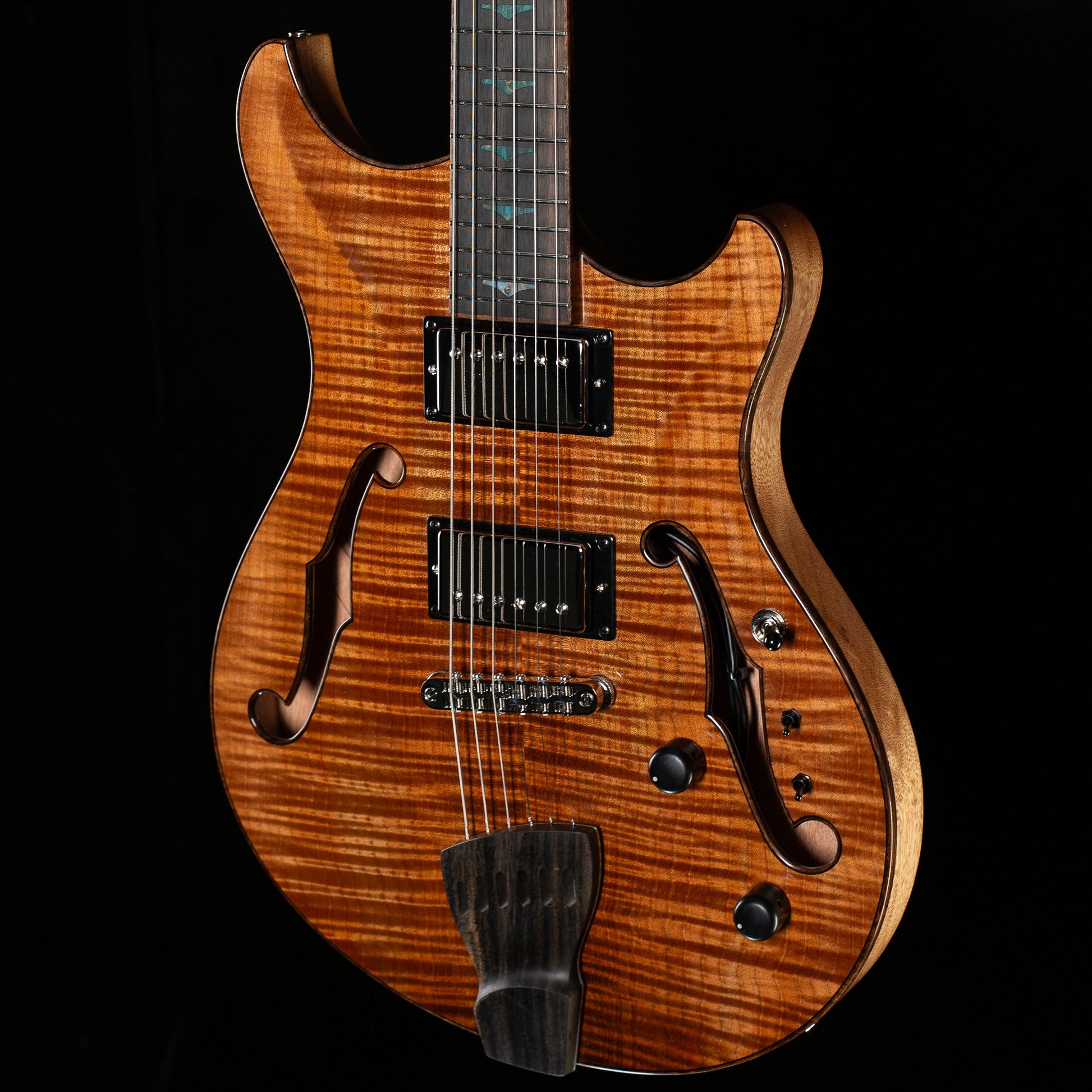 Artinger Sidewinder Hollowbody Torrified Flame Maple Top (K26)