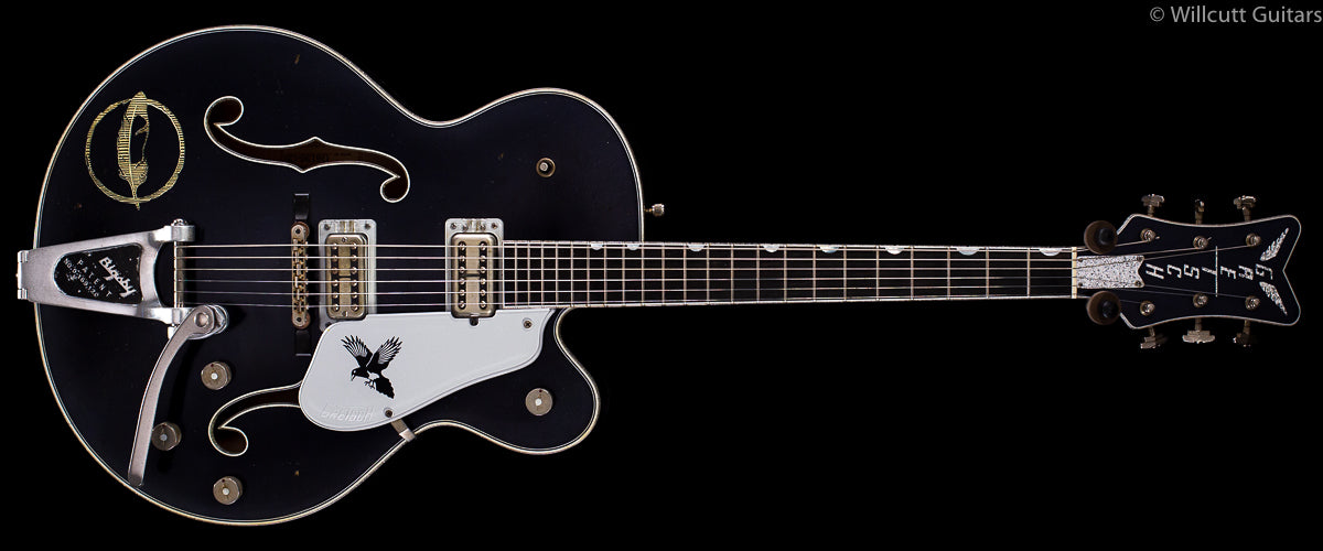 Gretsch G6136T-CSTRR Custom Shop Rich Robinson "Magpie" Bigsby® Ravens's Breast Blue Relic (801)