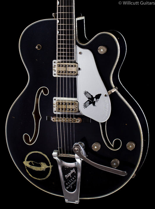 Gretsch G6136T-CSTRR Custom Shop Rich Robinson "Magpie" Bigsby® Ravens's Breast Blue Relic (801)