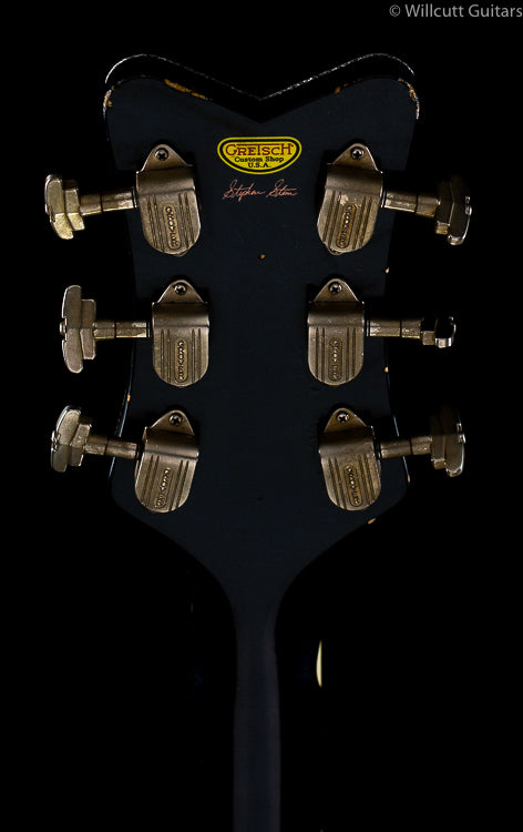Gretsch G6136T-CSTRR Custom Shop Rich Robinson "Magpie" Bigsby® Ravens's Breast Blue Relic (801)