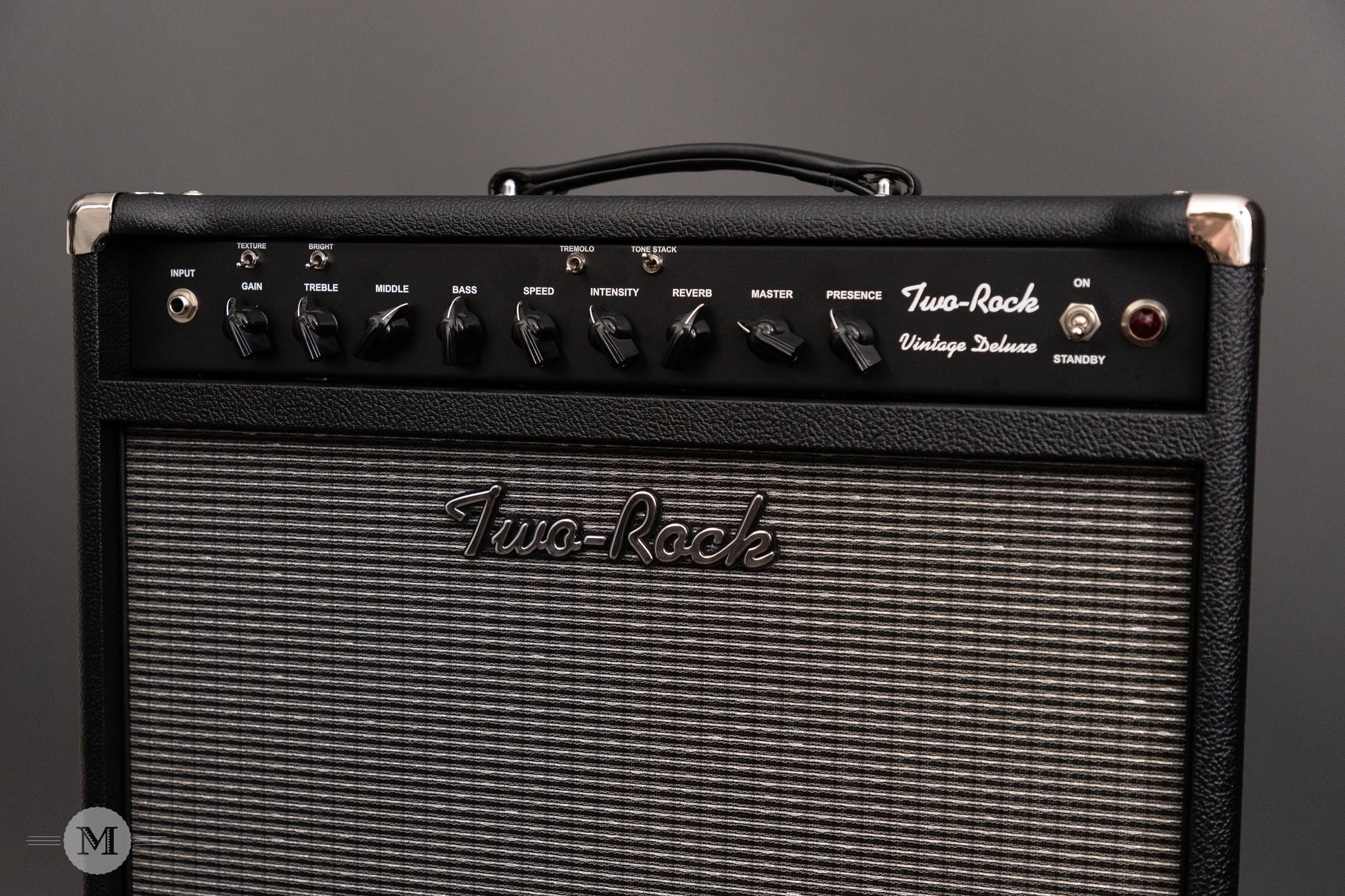 Two-Rock Amplifiers - Vintage Deluxe 40 Watt 1x12 Combo - Black Chassis - Black Bronco w/Vintage Silver Cloth