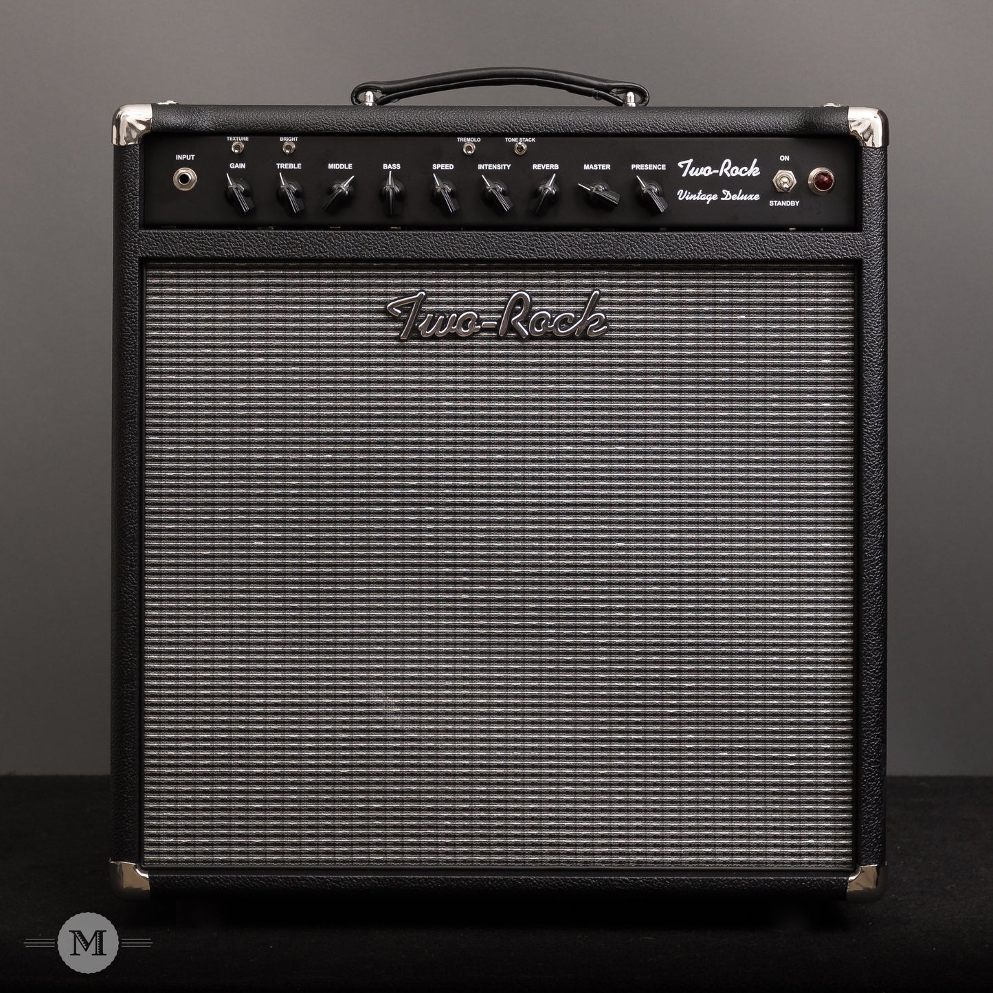 Two-Rock Amplifiers - Vintage Deluxe 40 Watt 1x12 Combo - Black Chassis - Black Bronco w/Vintage Silver Cloth