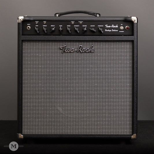 Two-Rock Amplifiers - Vintage Deluxe 40 Watt 1x12 Combo - Black Chassis - Black Bronco w/Vintage Silver Cloth