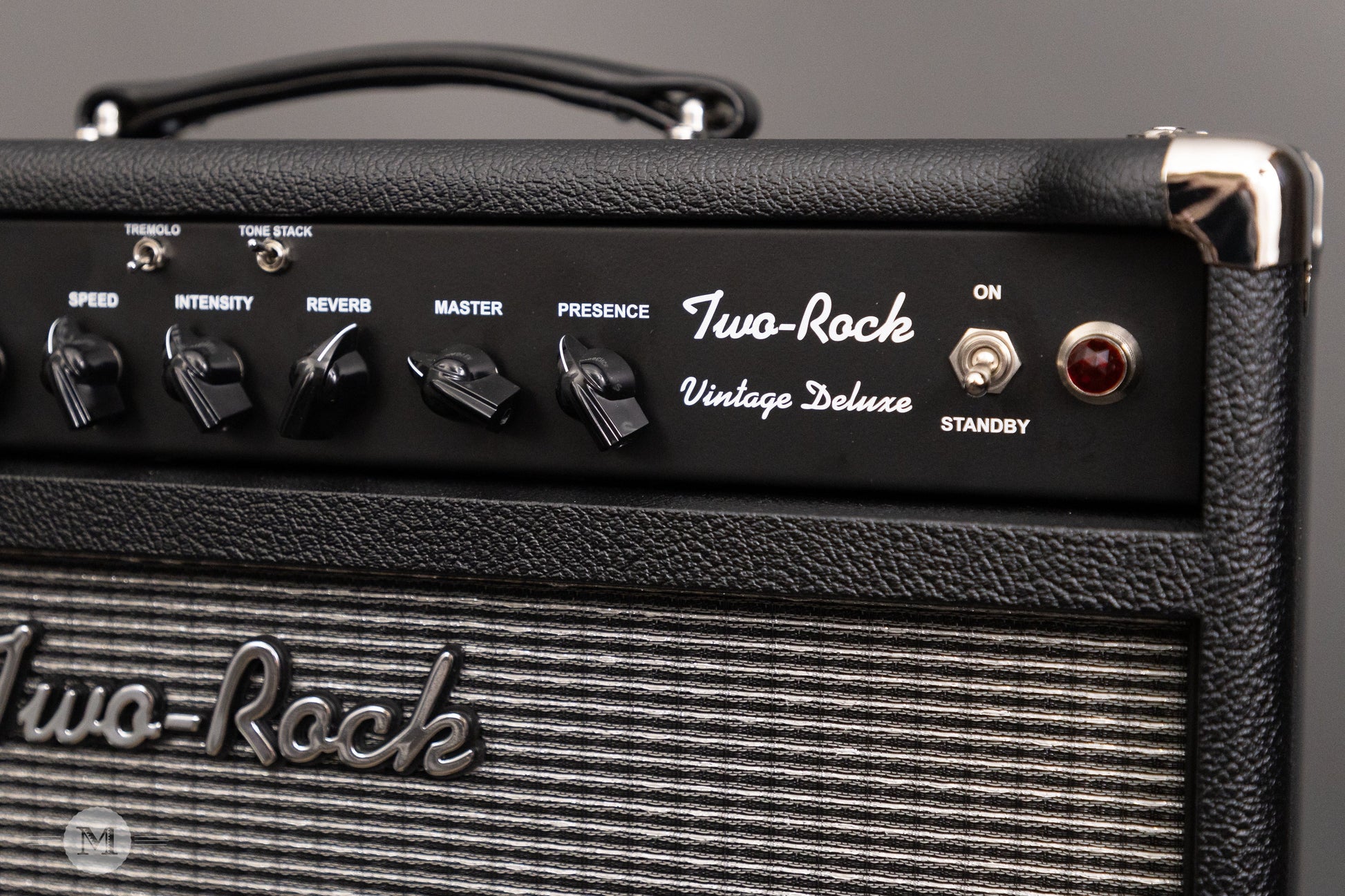 Two-Rock Amplifiers - Vintage Deluxe 40 Watt 1x12 Combo - Black Chassis - Black Bronco w/Vintage Silver Cloth