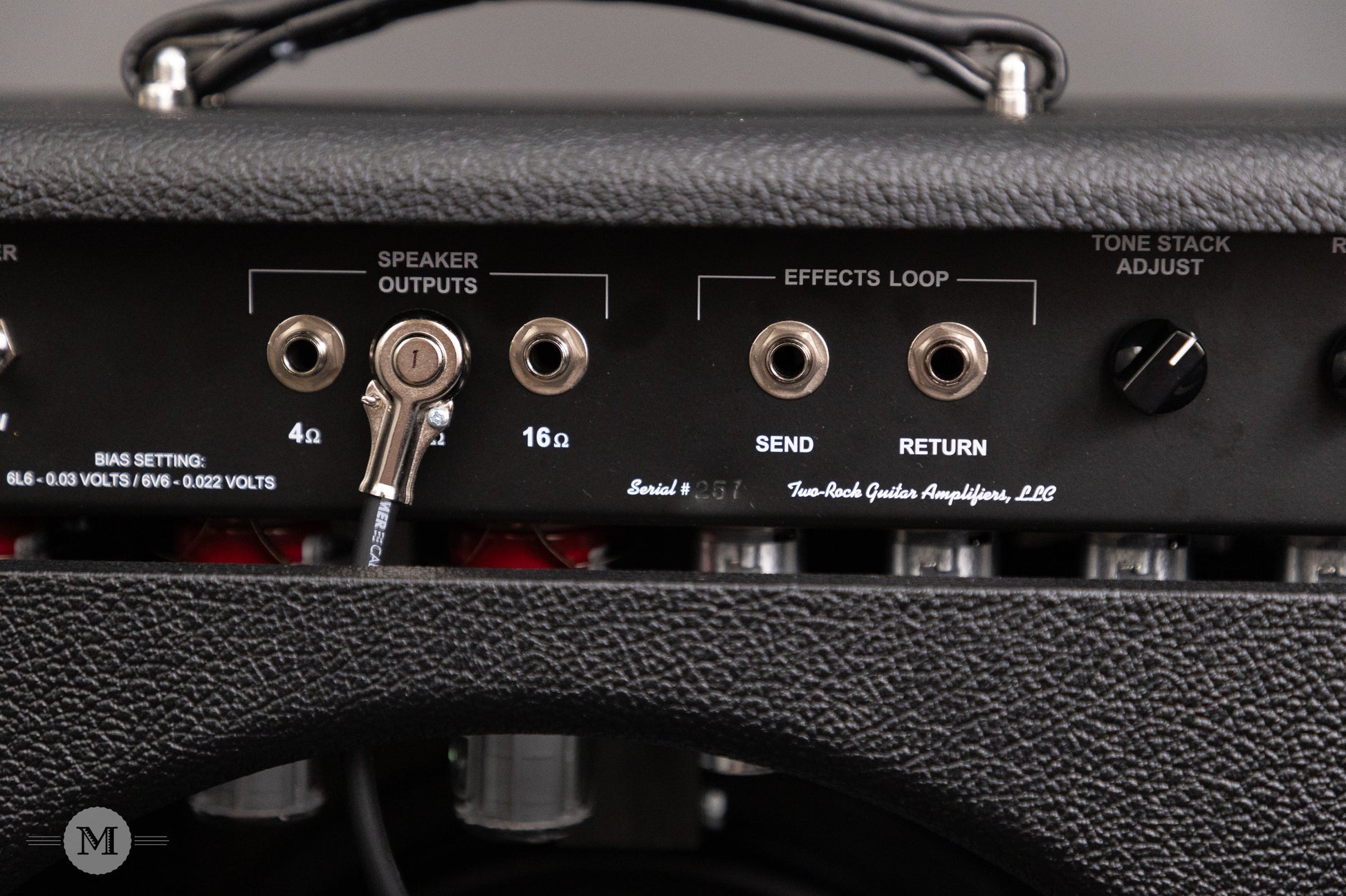 Two-Rock Amplifiers - Vintage Deluxe 40 Watt 1x12 Combo - Black Chassis - Black Bronco w/Vintage Silver Cloth