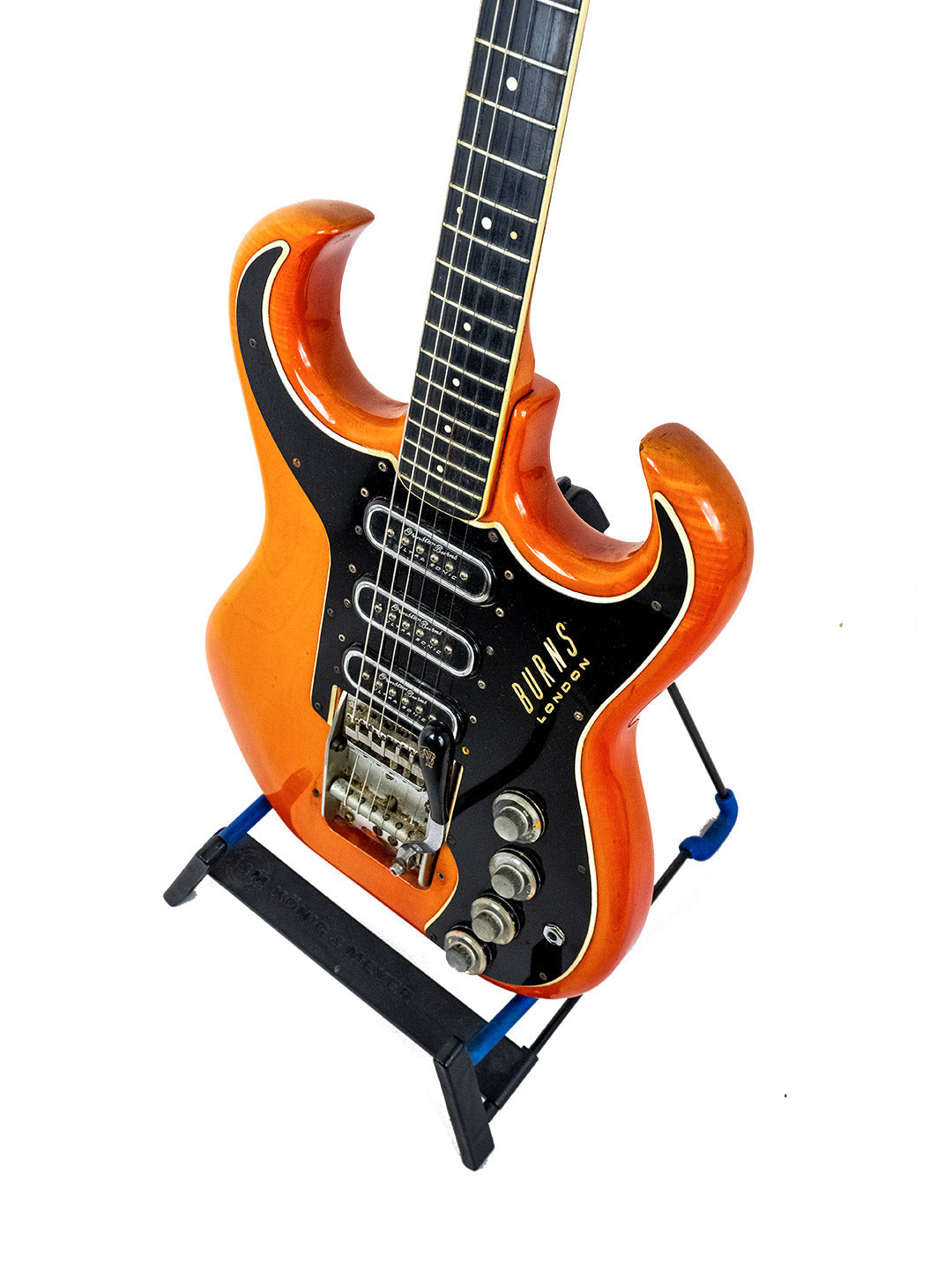 Vintage Burns Black Bison – Transparent Red - UK 1964