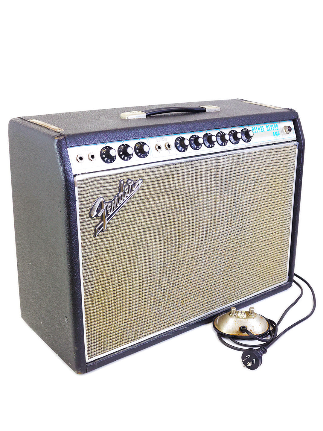 SOLD - Vintage Fender Deluxe Reverb 22 Watt Combo Amplifier - USA 1967