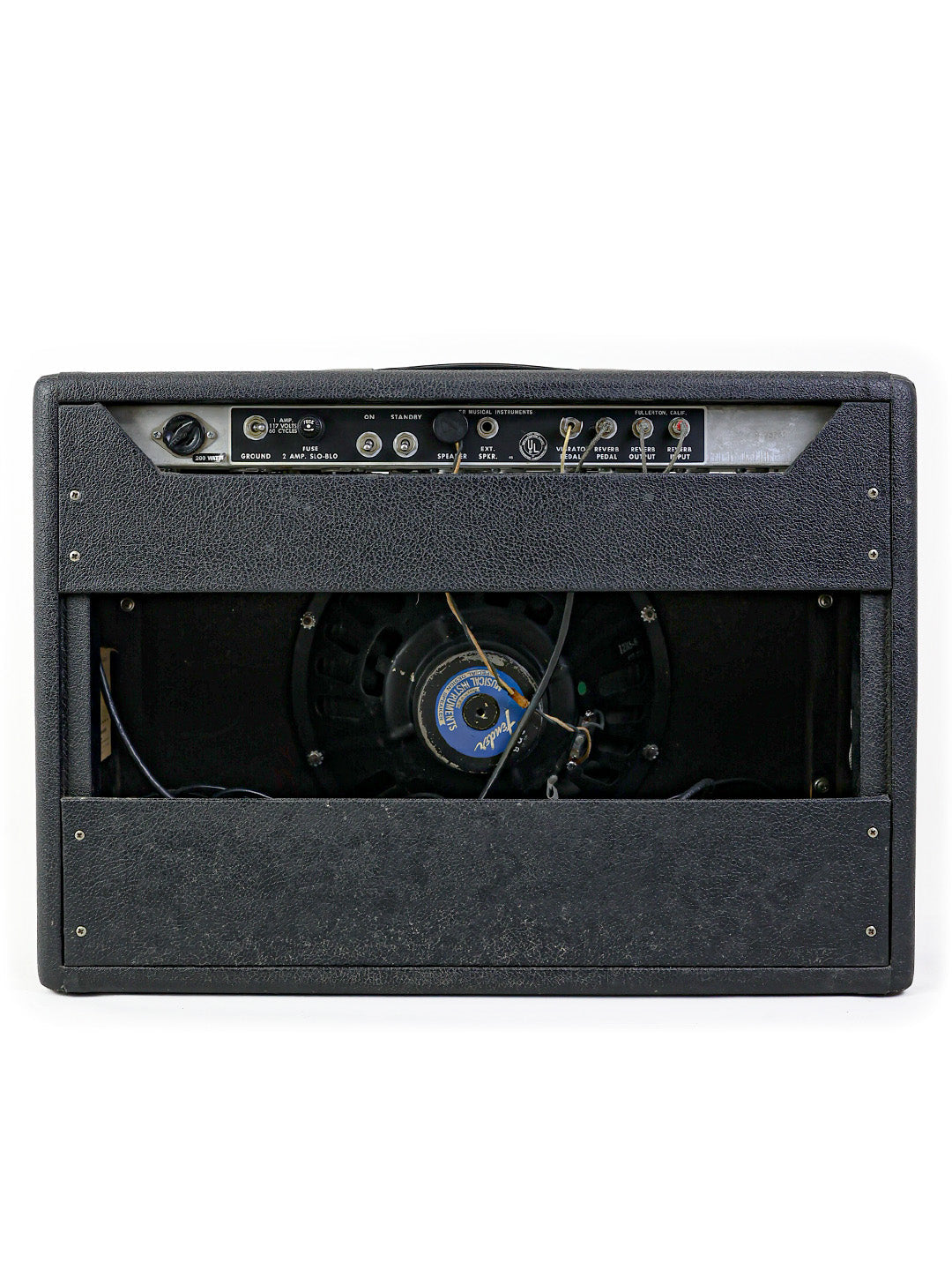 SOLD - Vintage Fender Deluxe Reverb Blackface Combo  – USA 1967
