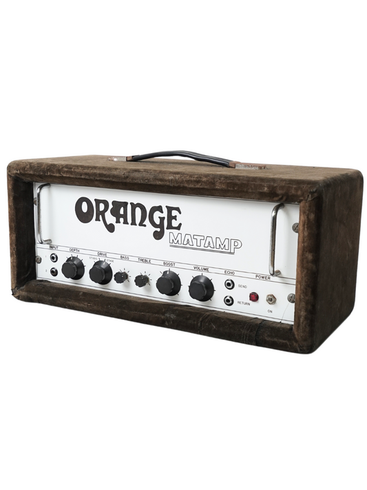 Vintage Orange Matamp 100W Head - UK c.1970