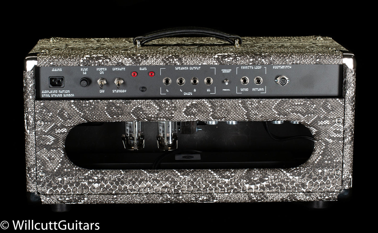 Amplified Nation Steel String Singer 50W Head Silver Snakeskin/Black Grille