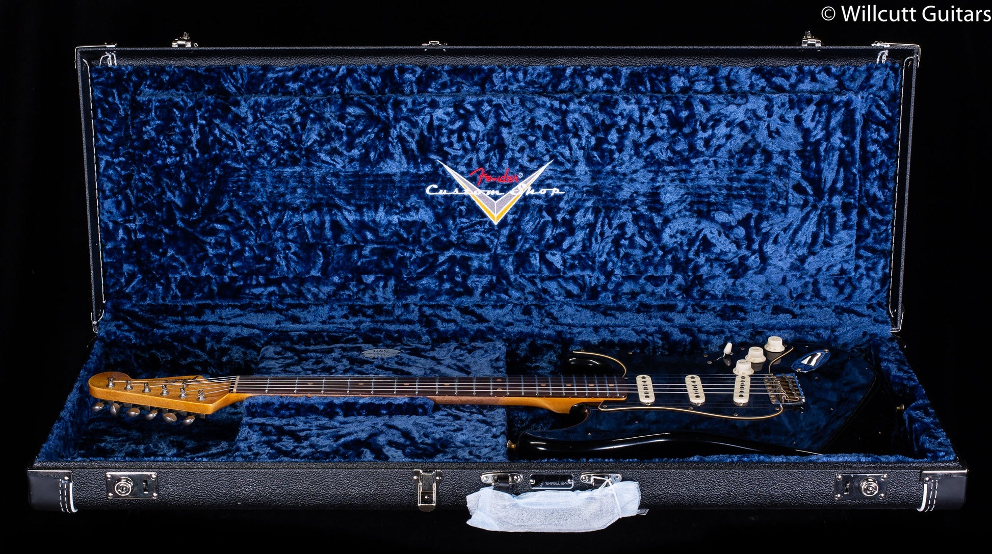 Fender Custom Shop Postmodern Strat Journeyman Relic Rosewood Fingerboard Aged Black (636)