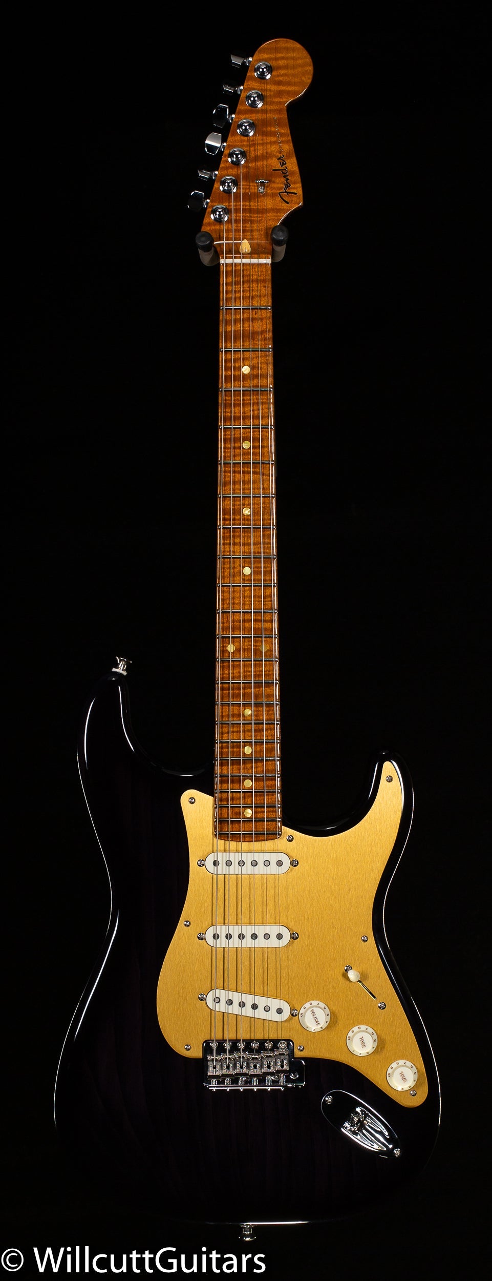 Fender Custom Shop American Custom Strat NOS, Maple Neck, Ebony Transparent (582)