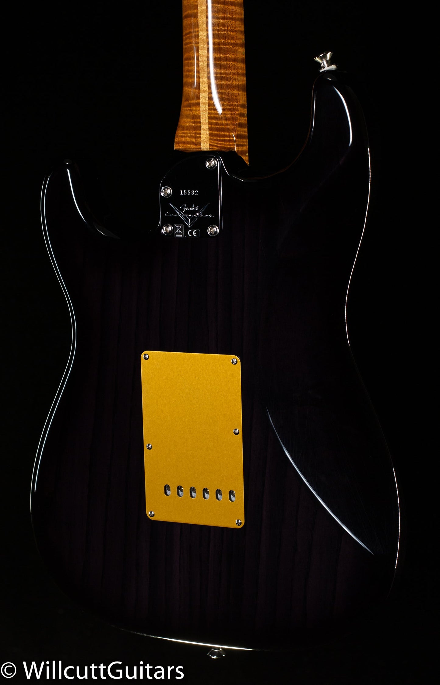 Fender Custom Shop American Custom Strat NOS, Maple Neck, Ebony Transparent (582)