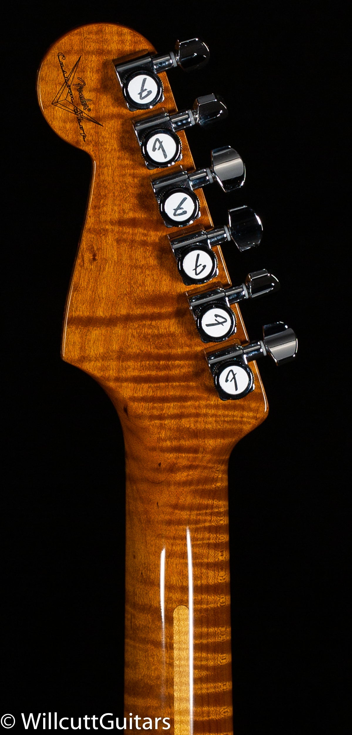 Fender Custom Shop American Custom Strat NOS, Maple Neck, Ebony Transparent (582)