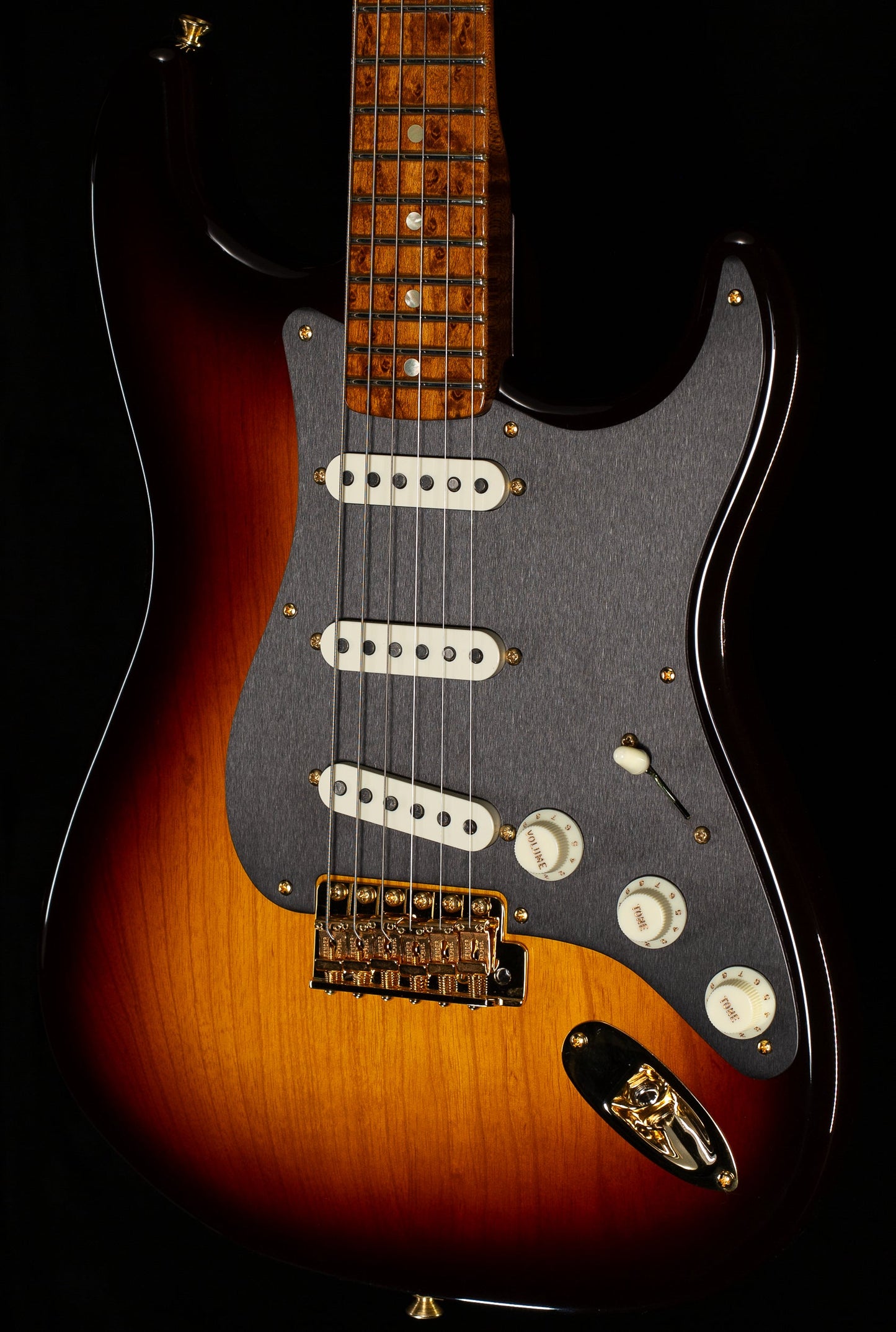 Fender Custom Shop American Custom Stratocaster Wide-Fade Chocolate 2-Tone Sunburst NOS (594)